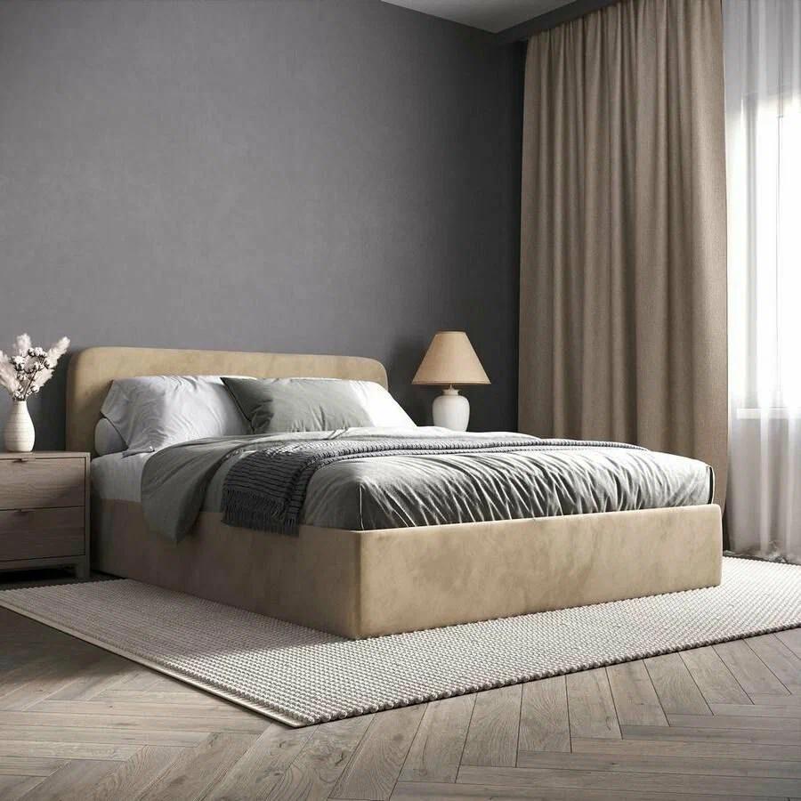 Изображение товара Кровать Inroom с настилом Abstraction NS 120x186 см цвет бежевый