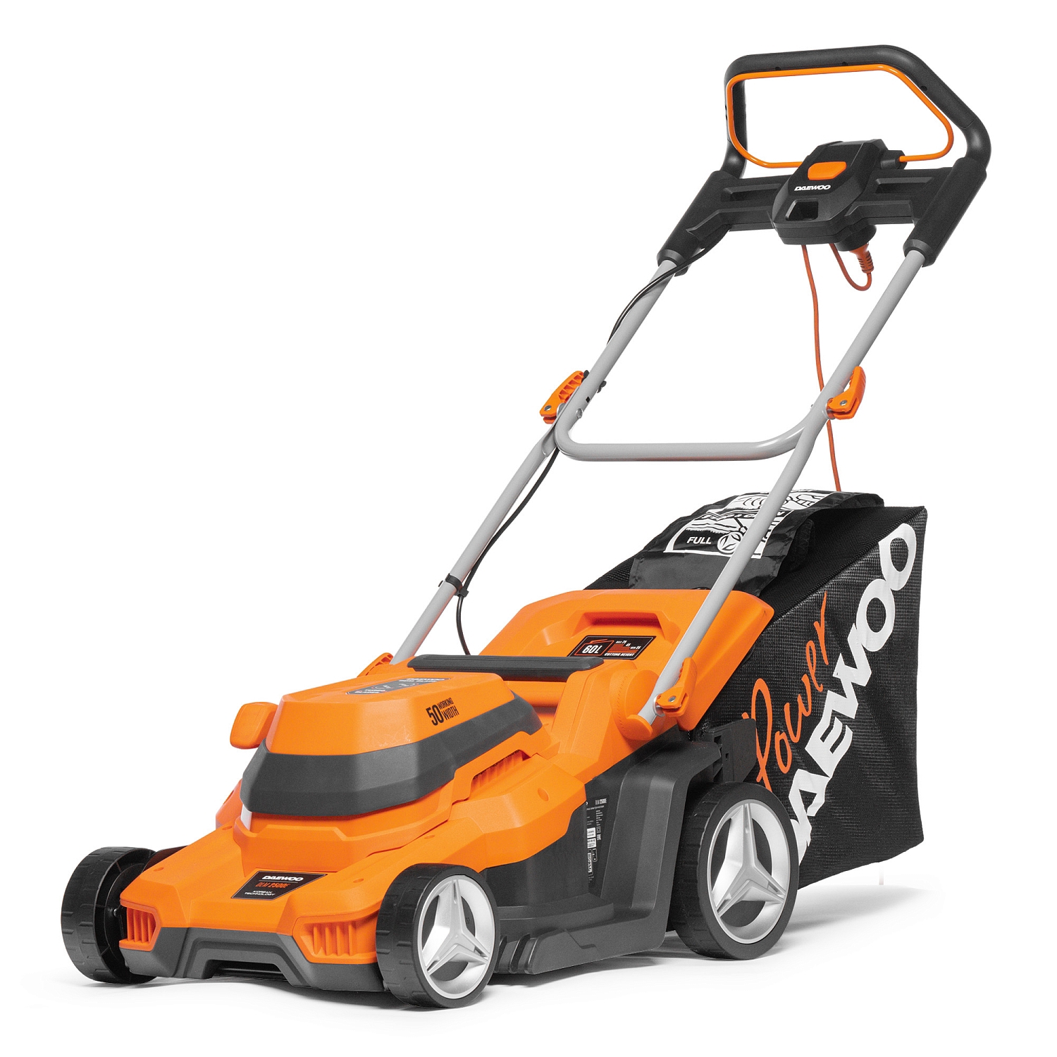 Изображение товара Электрическая газонокосилка Daewoo DLM 2500E 2000 Вт 50 см для аккуратного газона