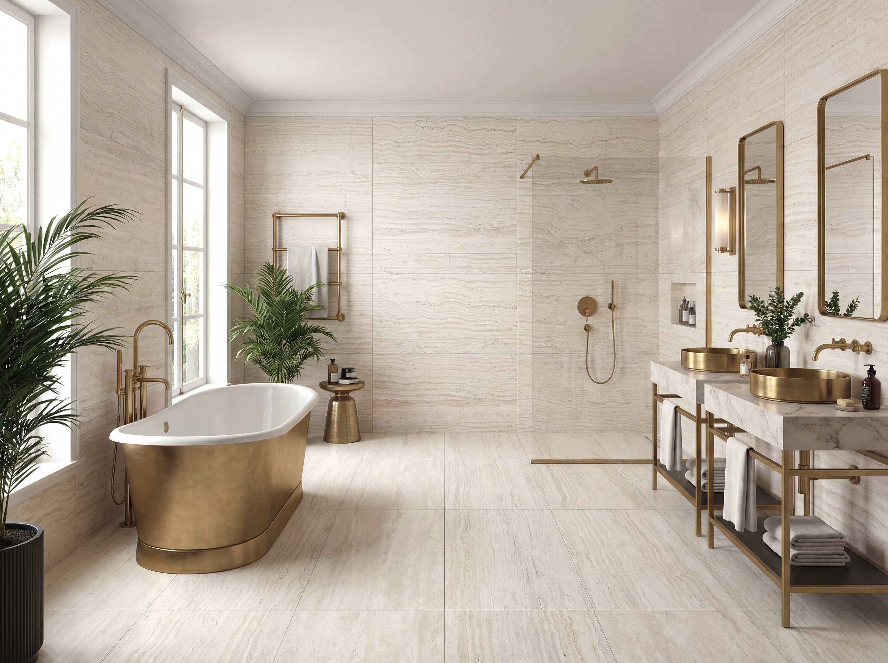 Изображение товара Керамогранит Basconi Home Travertine Ivory BHT-1005 60x120 см цвет бежевый Изображение товара Керамогранит Basconi Home Travertine Ivory BHT-1005 60x120 см цвет бежевый