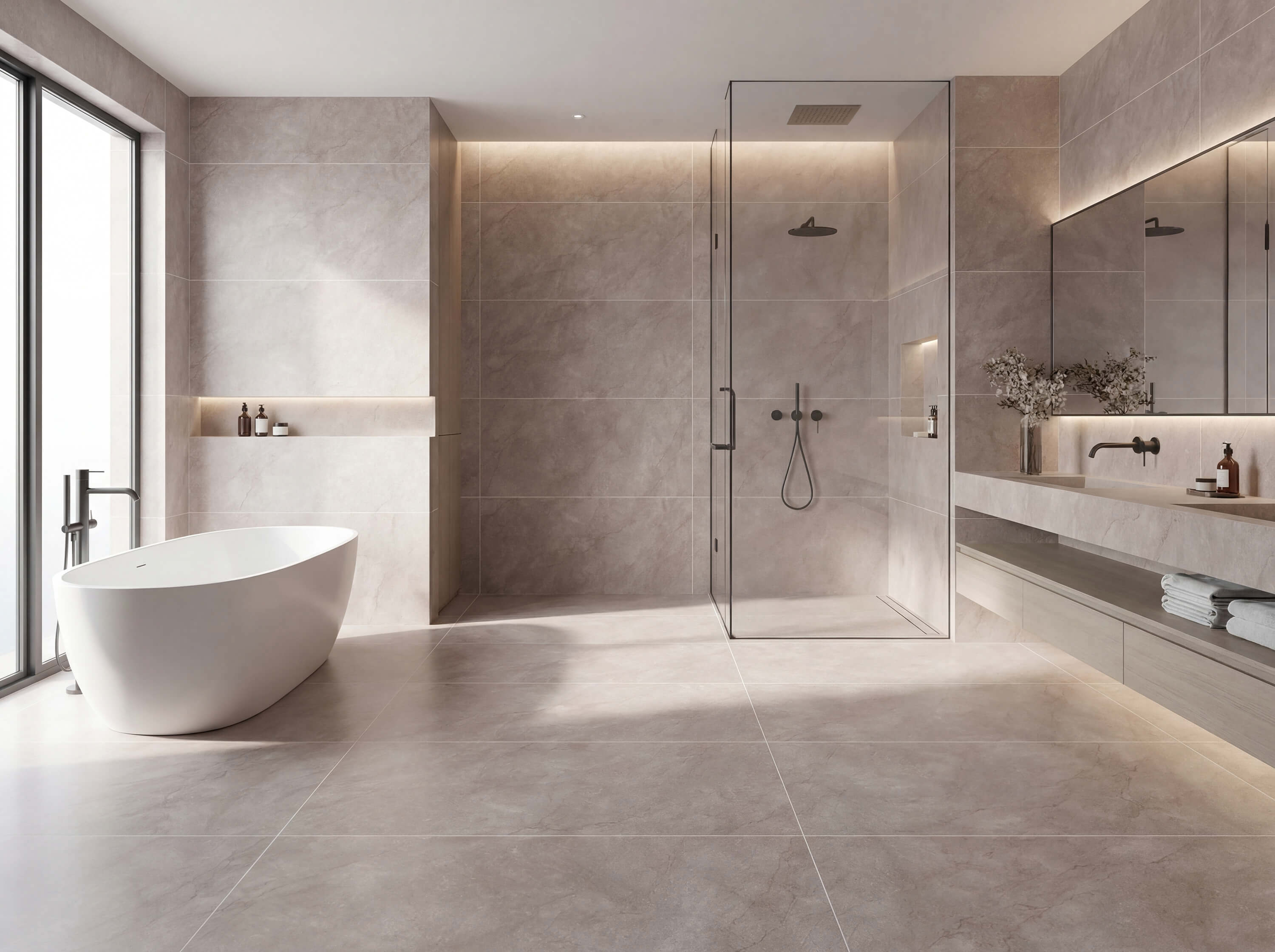 Изображение товара Керамогранит Basconi Home Ambition Beige BHH-7002 60x120 см цвет серый Изображение товара Керамогранит Basconi Home Ambition Beige BHH-7002 60x120 см цвет серый