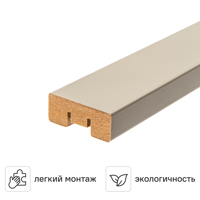 Изображение товара Реечная панель МДФ Portika цвет бежевый 2700x16x40 мм Изображение товара Реечная панель МДФ Portika цвет бежевый 2700x16x40 мм