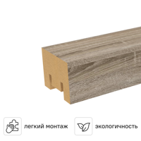 Изображение товара Рейка Милана 20x30x2700 мм МДФ цвет дуб винтаж Изображение товара Рейка Милана 20x30x2700 мм МДФ цвет дуб винтаж