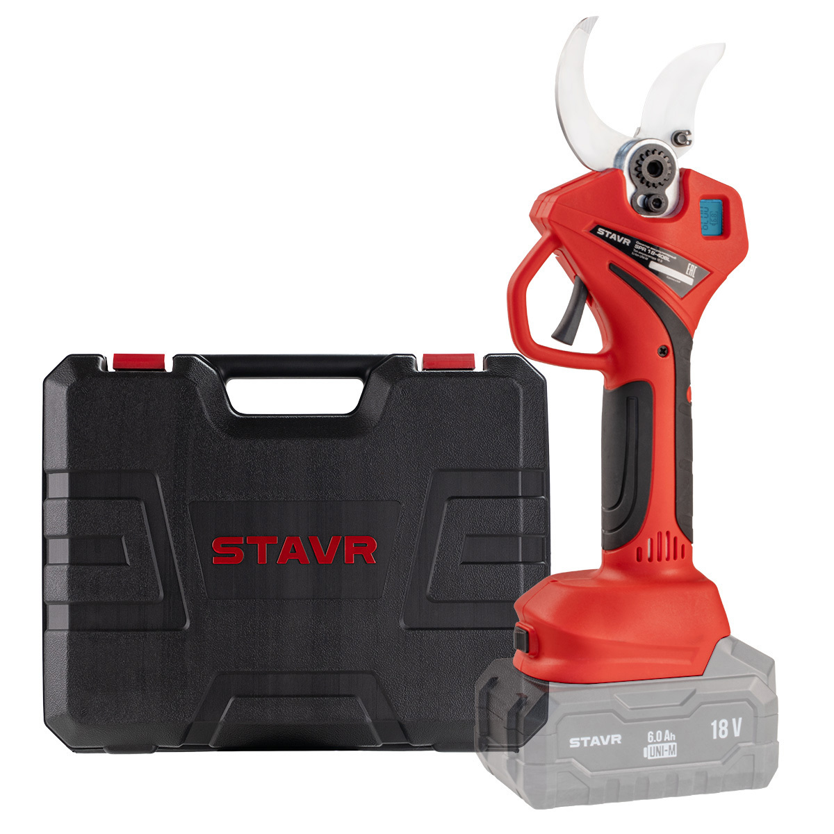 Изображение товара Секатор аккумуляторный STAVR SPR 18-40BL 18 В UNI-M 40 мм