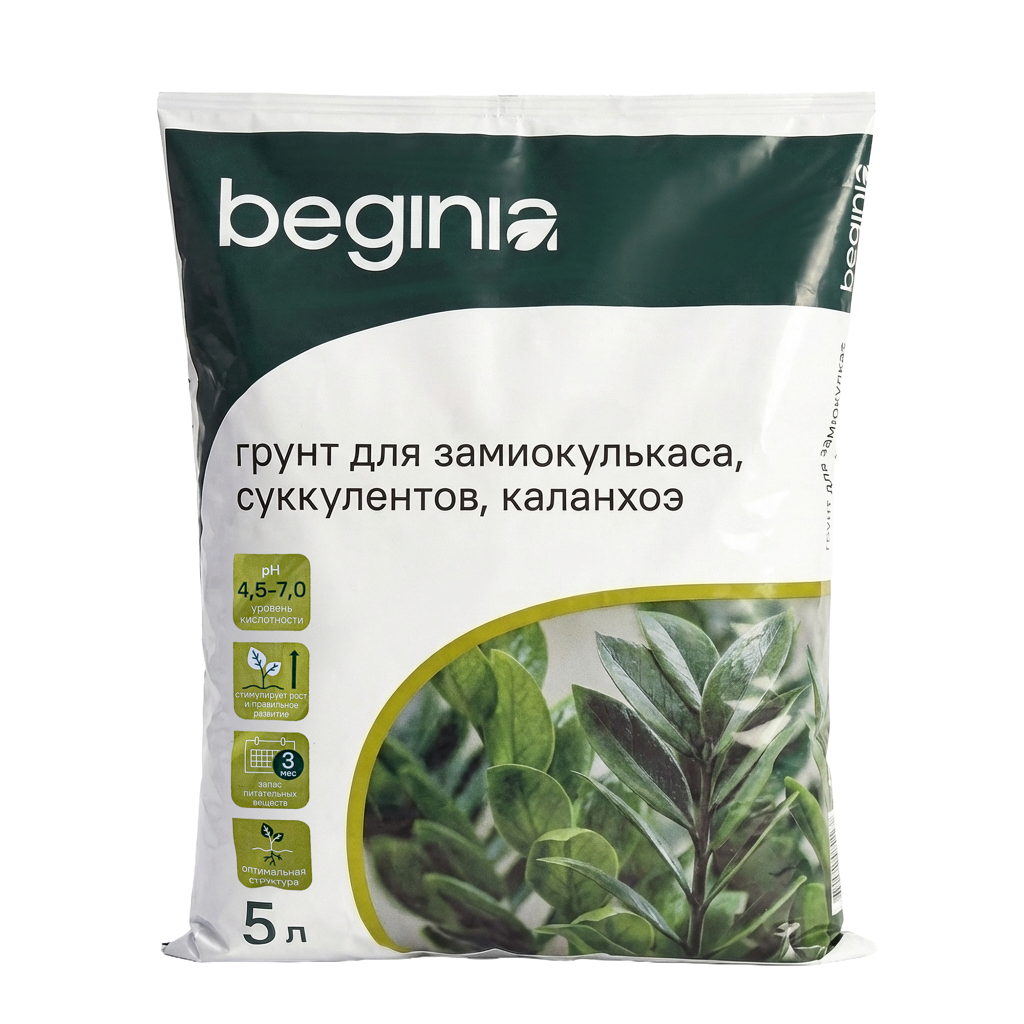Изображение товара Грунт BEGINIA для суккулентов 5 л