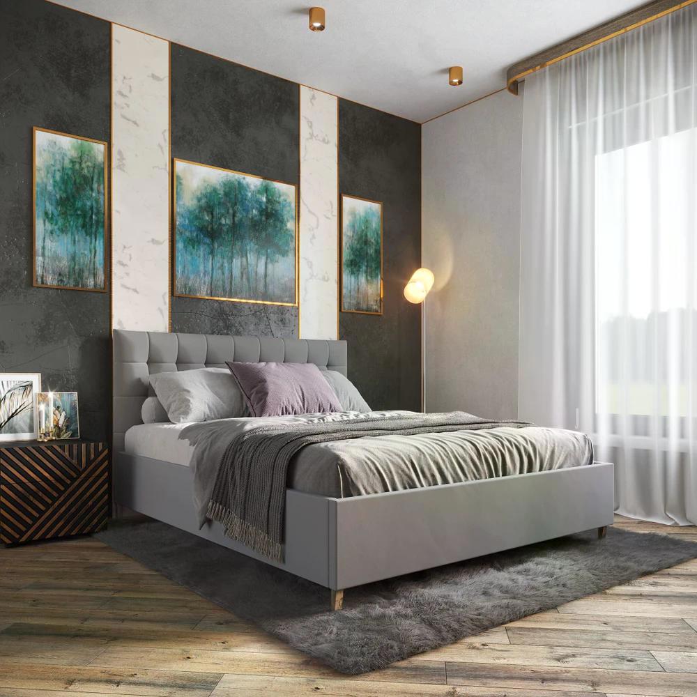 Изображение товара Кровать Inroom Prime 140x200 см подъемный механизм цвет темно-серый