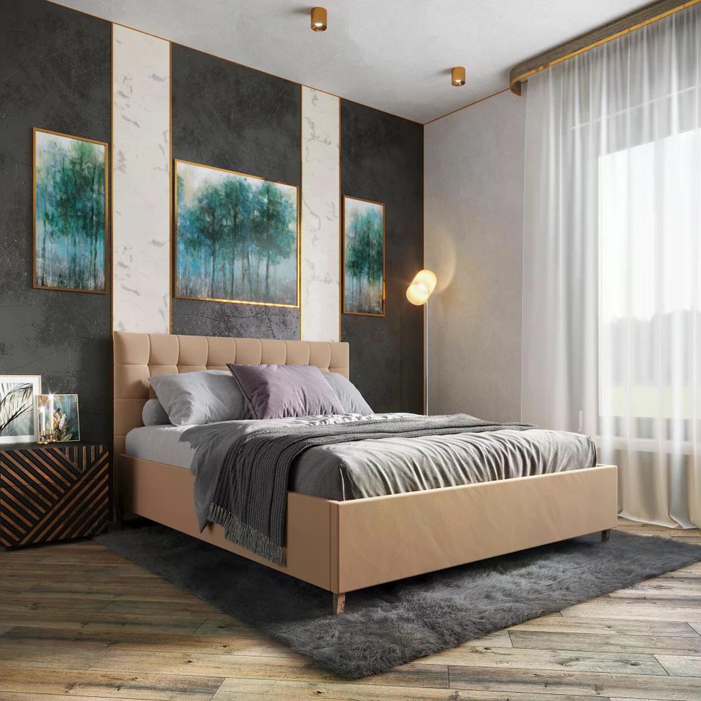 Изображение товара Кровать Inroom Prime 160x190 см подъемный механизм цвет бежевый