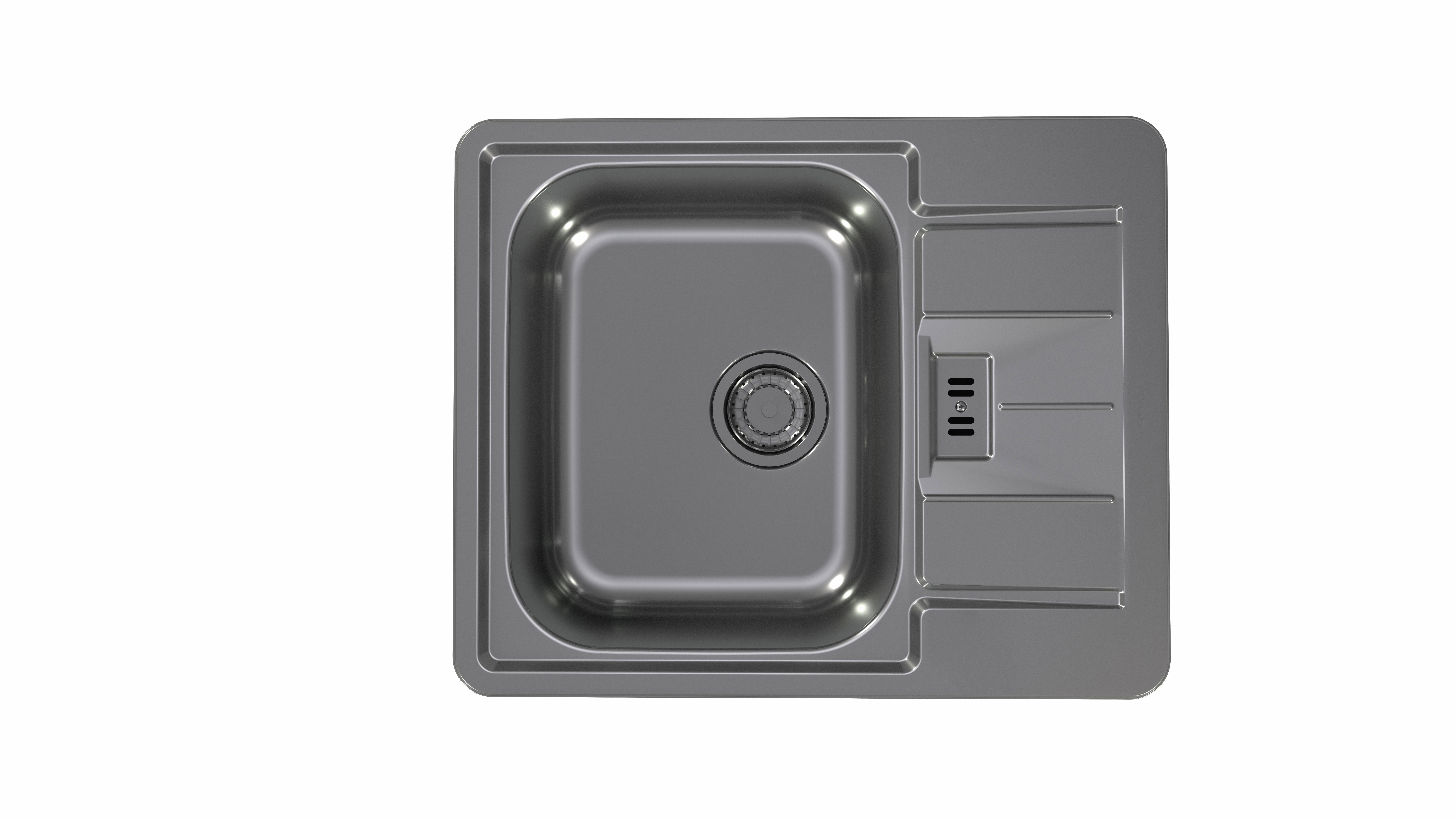Изображение товара Мойка для кухни Alveus Line 60 50x61.5 см глубина чаши 16 см нержавеющая сталь AISI 304 цвет антрацит Изображение товара Мойка для кухни Alveus Line 60 50x61.5 см глубина чаши 16 см нержавеющая сталь AISI 304 цвет антрацит
