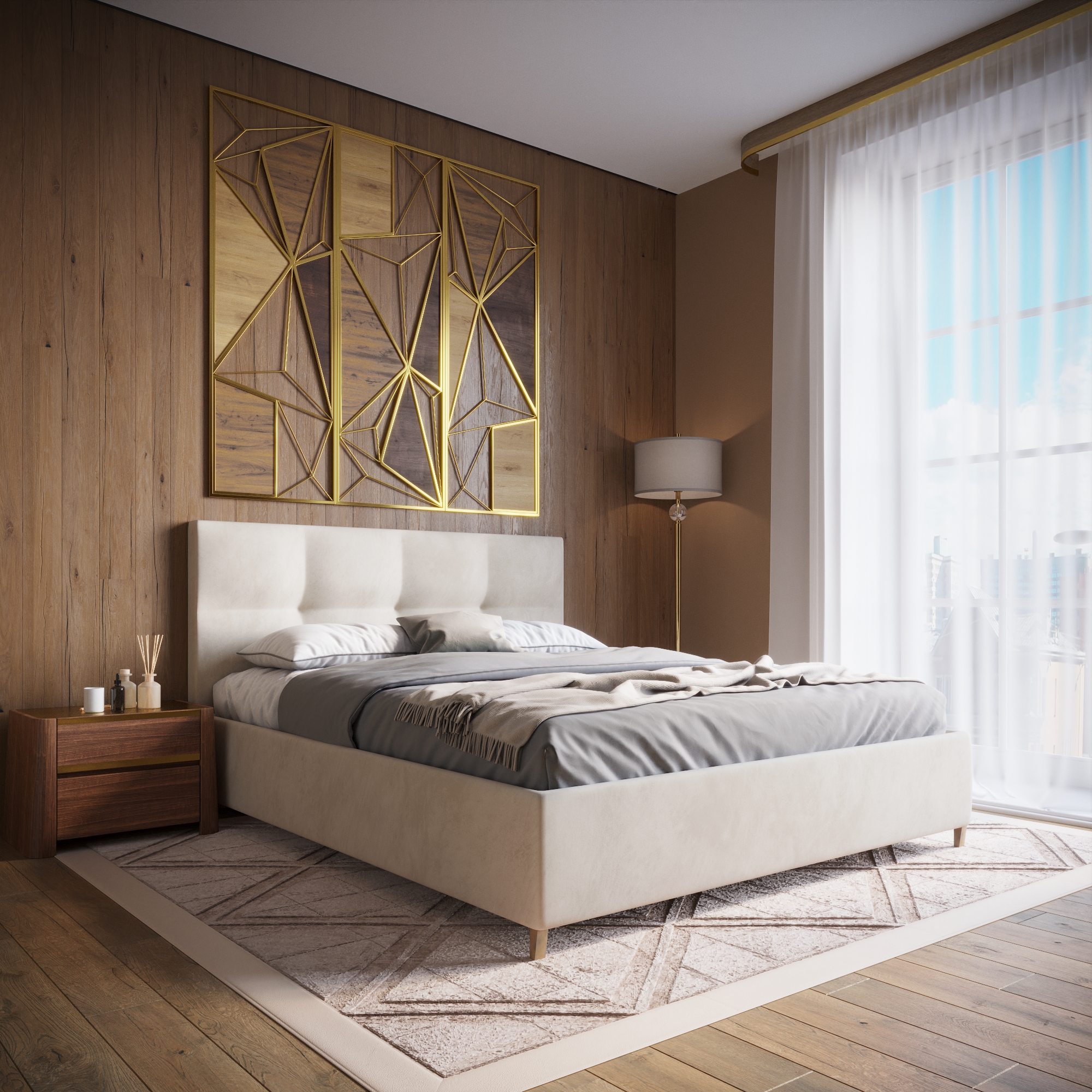 Изображение товара Кровать Inroom Optima 120x200 см подъемный механизм цвет слоновая кость Изображение товара Кровать Inroom Optima 120x200 см подъемный механизм цвет слоновая кость
