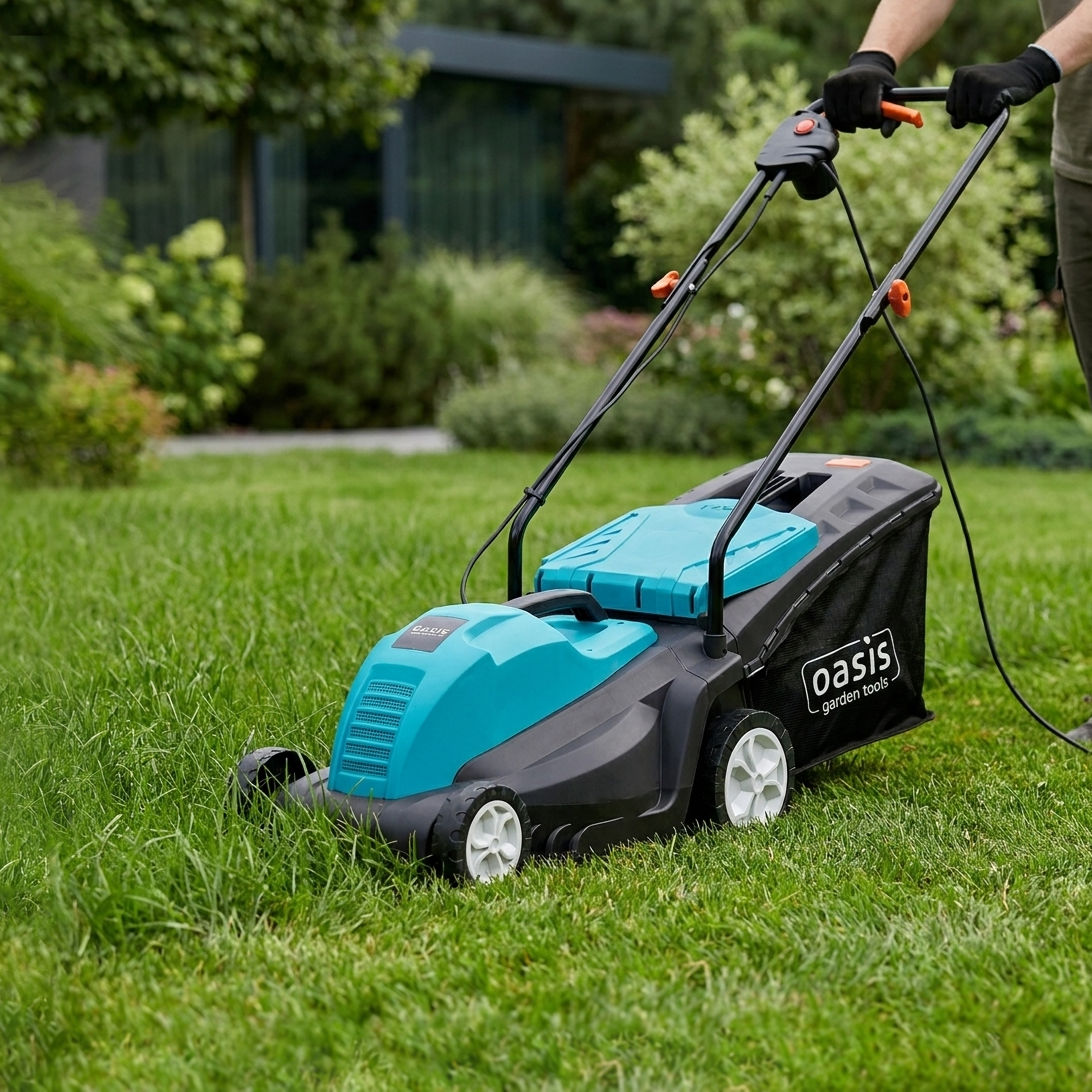Изображение товара Газонокосилка электрическая Oasis Garden Tools GT GE-1400 1400 Вт 36 см