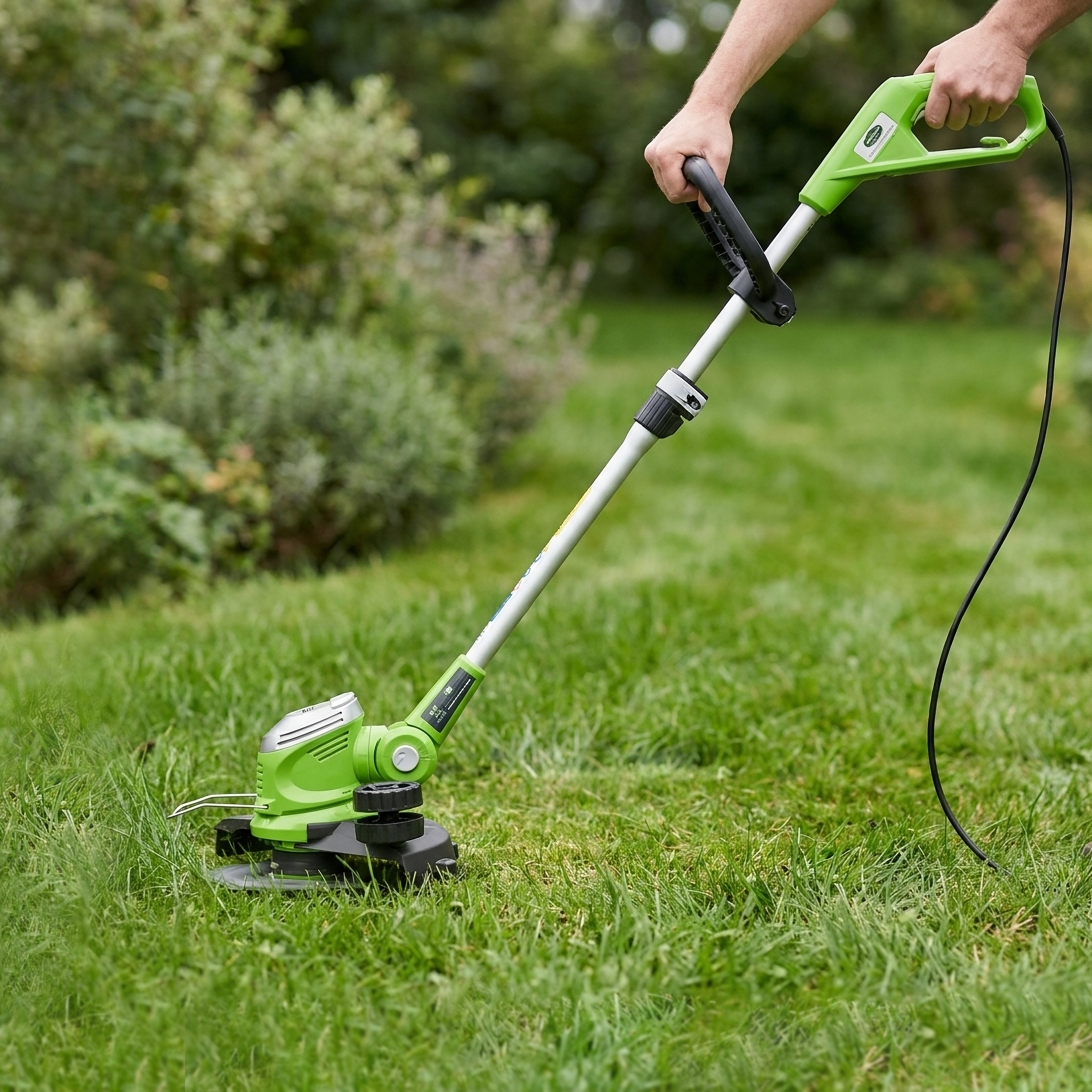 Изображение товара Электрический триммер Greenworks Deluxe 500Вт 30 см для газона и кромки