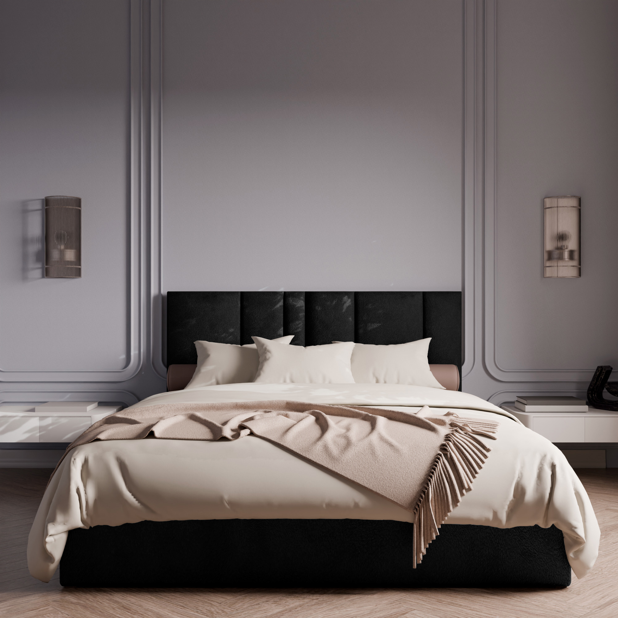 Изображение товара Кровать Inroom SkyLine 180x200 см подъемный механизм цвет черный Изображение товара Кровать Inroom SkyLine 180x200 см подъемный механизм цвет черный