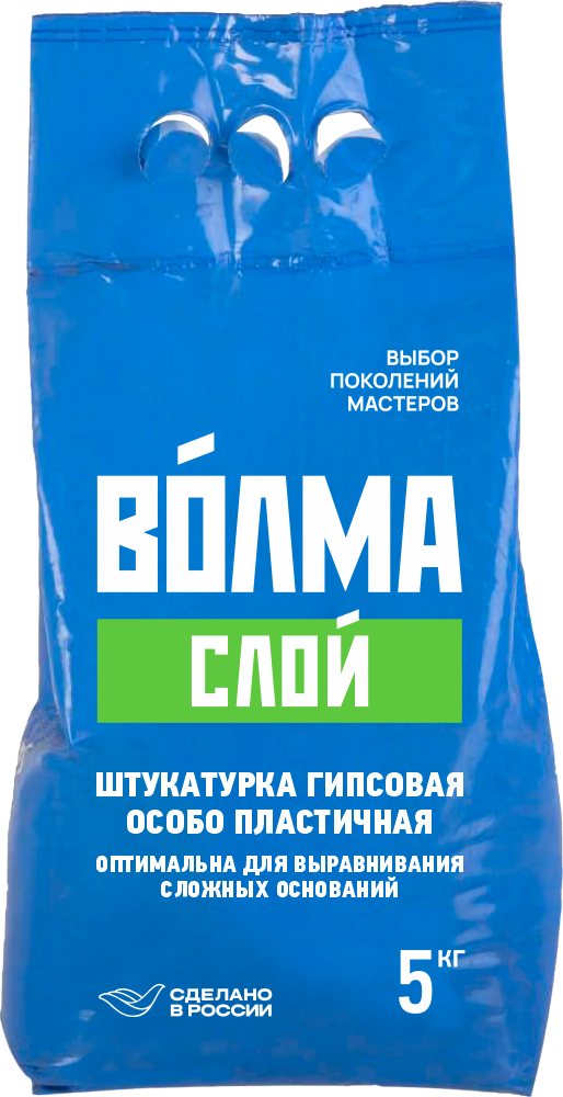Изображение товара Штукатурка гипсовая Волма Слой 5 кг