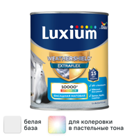 Изображение товара Фасадная краска Luxium Weathershield Extraflex матовая цвет белый база BW 1 л