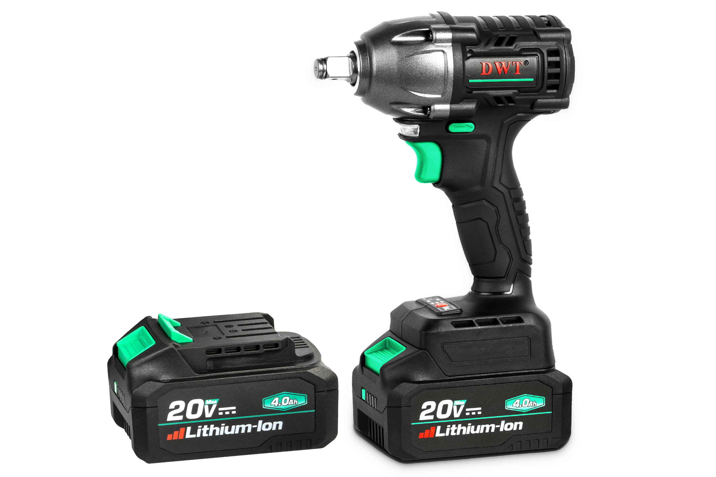 Изображение товара Гайковерт аккумуляторный DWT ABWP-20 DN-4C2 BMC 350 Нм, Li-Ion 20В Изображение товара Гайковерт аккумуляторный DWT ABWP-20 DN-4C2 BMC 350 Нм, Li-Ion 20В
