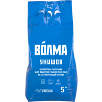 Изображение товара Шпаклевка гипсовая для заделки швов и стыков Волма Унишов 5 кг