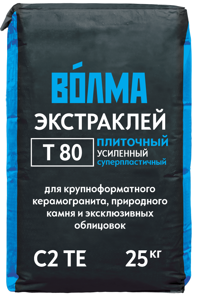 Изображение товара Клей для плитки Волма Экстраклей Т80 25 кг для внутренней и наружной отделки Изображение товара Клей для плитки Волма Экстраклей Т80 25 кг для внутренней и наружной отделки