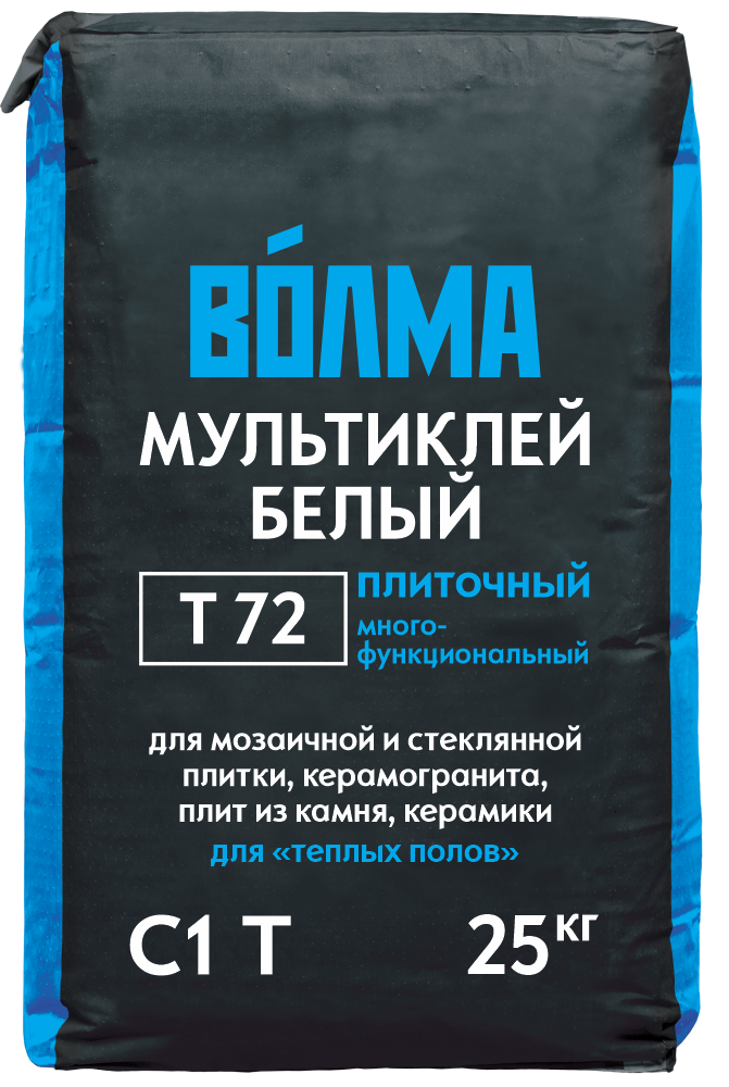 Изображение товара Клей для плитки Волма Мультиклей БТ72 25 кг универсальный для внутренних и внешних работ Изображение товара Клей для плитки Волма Мультиклей БТ72 25 кг универсальный для внутренних и внешних работ