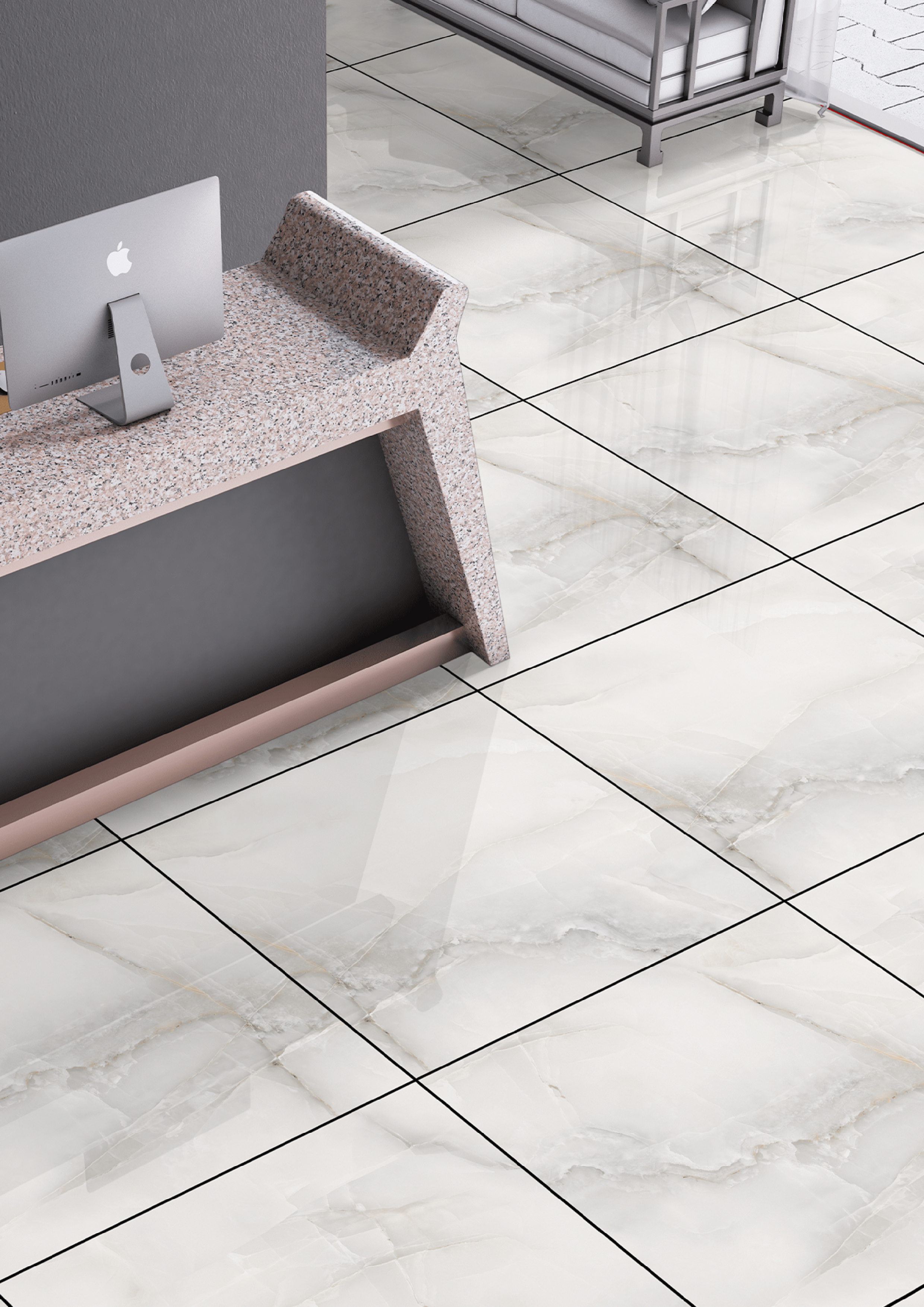Изображение товара Керамогранит Kerald Farmosa Grey matt 60x60см цвет серый Изображение товара Керамогранит Kerald Farmosa Grey matt 60x60см цвет серый