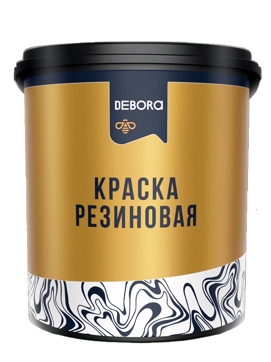 Изображение товара Краска резиновая Debora матовая цвет вишневый 3 кг