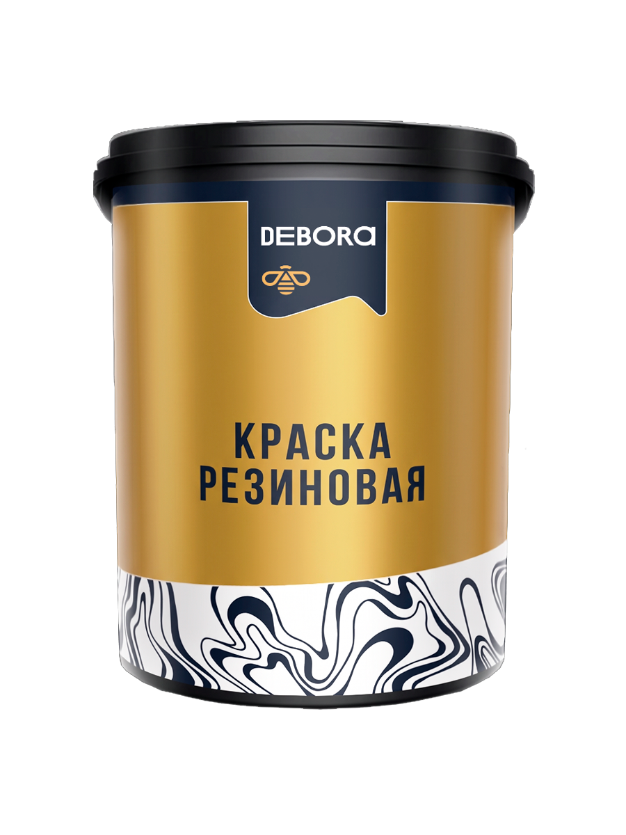 Изображение товара Краска резиновая Debora матовая цвет красно-коричневый 1.3 кг