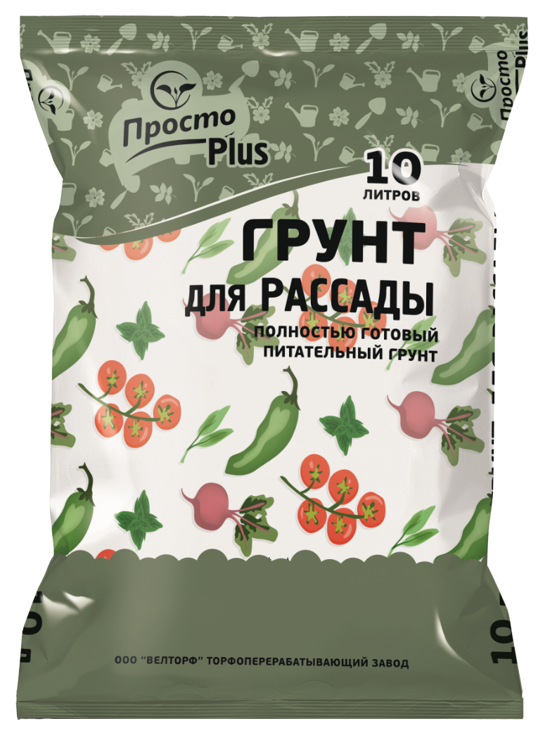 Изображение товара Грунт Простоплюс для рассады 10 л для овощей и садоводов Изображение товара Грунт Простоплюс для рассады 10 л для овощей и садоводов