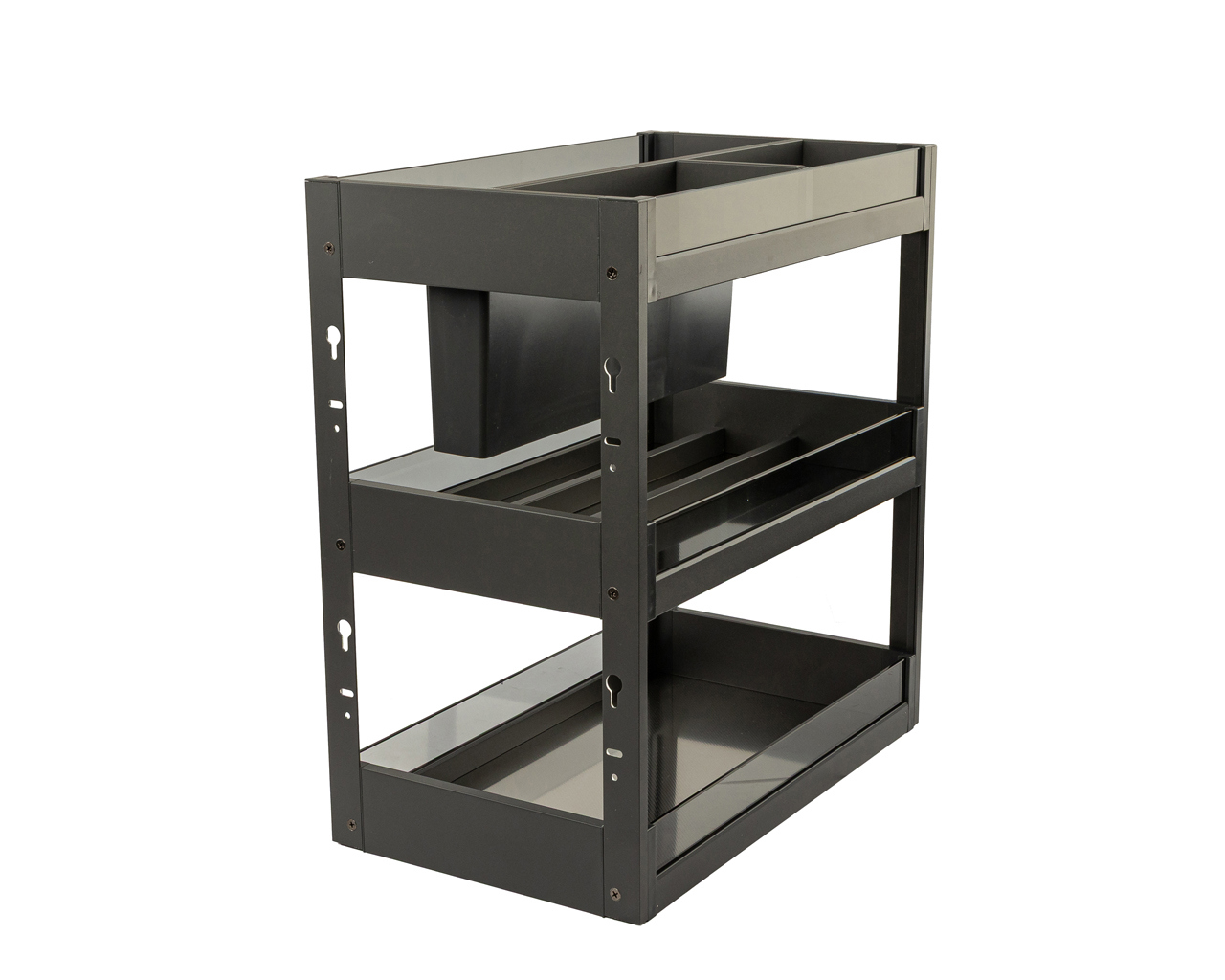 Изображение товара Выдвижная корзина для кухни Firmax 25x50.3x43.6 см цвет серый Изображение товара Выдвижная корзина для кухни Firmax 25x50.3x43.6 см цвет серый