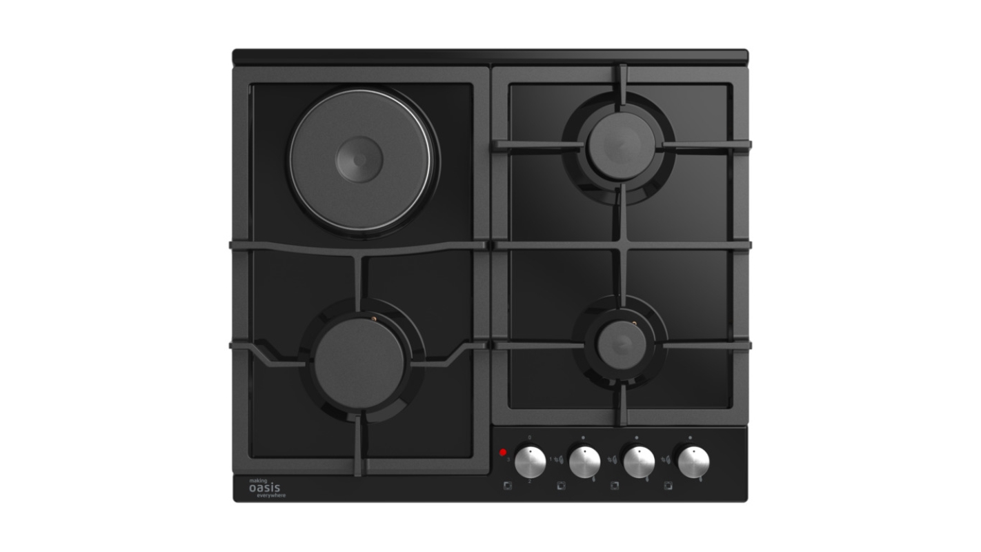 Изображение товара Комбинированная варочная панель Making oasis everywhere P-MBK31 3 конфорки цвет черный Изображение товара Комбинированная варочная панель Making oasis everywhere P-MBK31 3 конфорки цвет черный
