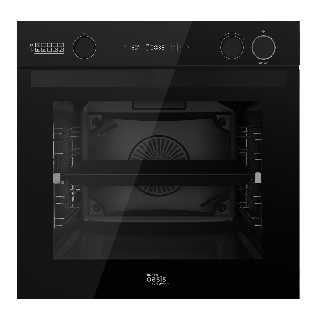 Изображение товара Многофункциональный духовой шкаф Making oasis everywhere D-SBM 59.5x59.5x54.7 см цвет черный