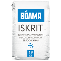 Изображение товара Финишная полимерная шпаклевка ВОЛМА Iskrit 19 кг для внутренней отделки
