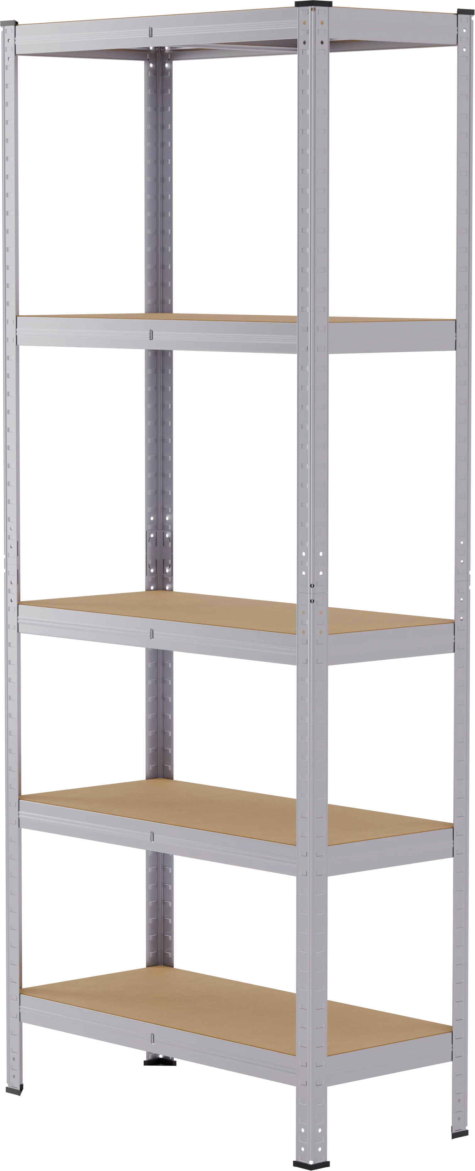 Изображение товара Стеллаж металлический Defender Snappy 5 полок 75x180x35 см нагрузка до 175 кг цвет сталь