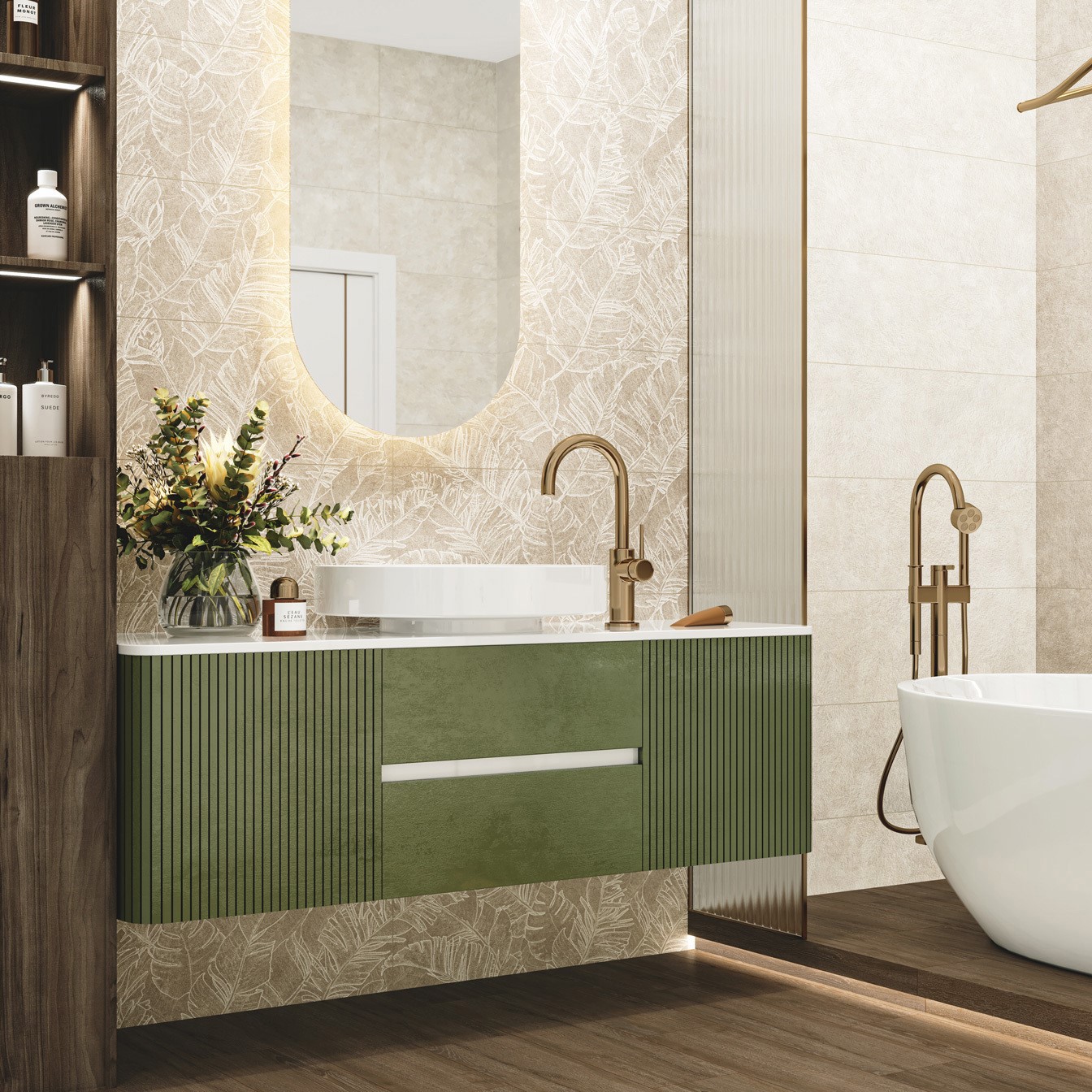 Изображение товара Настенная плитка Alma ceramica Патио TWU3090PAT40R 30x90см цвет коричневый Изображение товара Настенная плитка Alma ceramica Патио TWU3090PAT40R 30x90см цвет коричневый