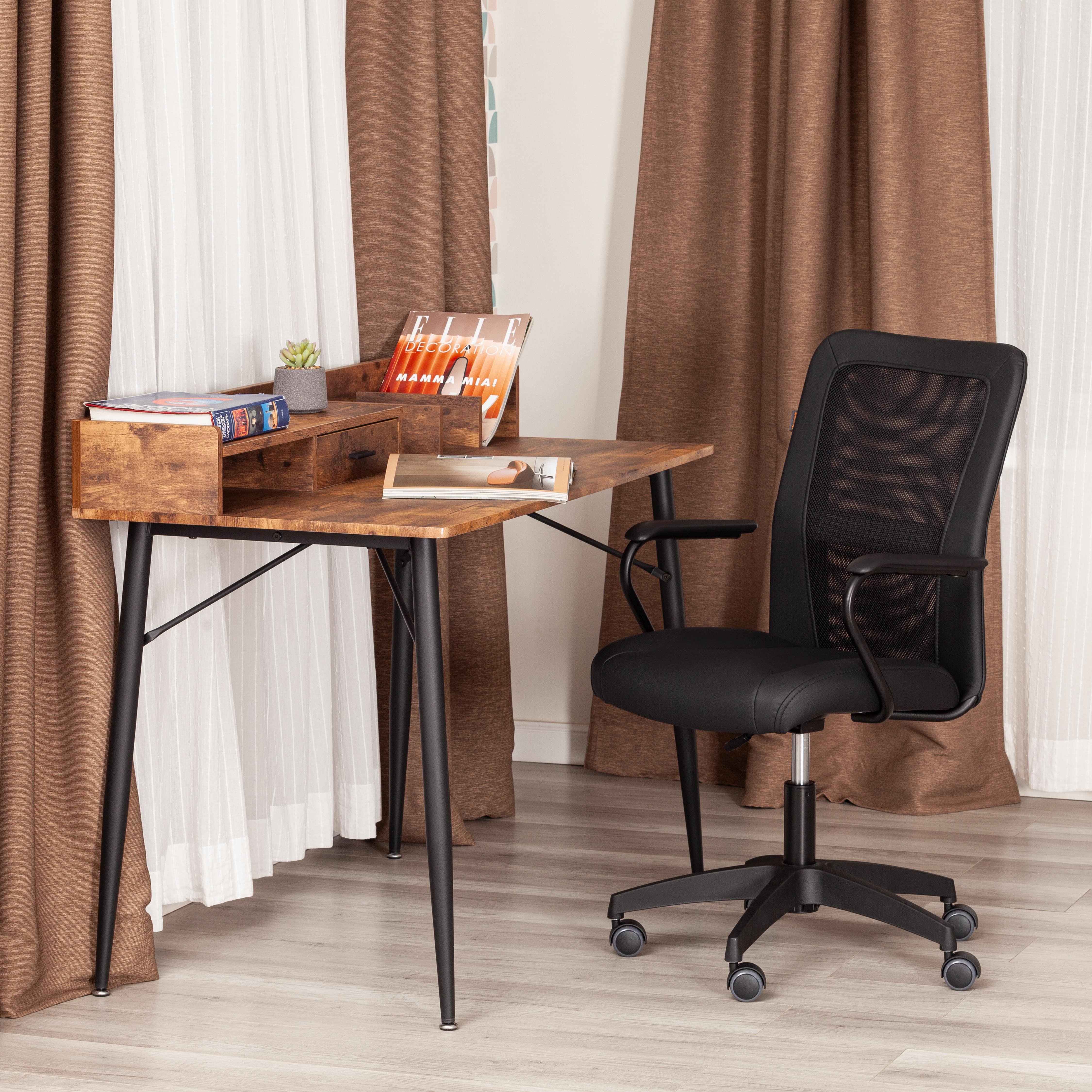 Изображение товара Офисное кресло Tetchair Staff 49x92x45 см искусственная кожа цвет черный Изображение товара Офисное кресло Tetchair Staff 49x92x45 см искусственная кожа цвет черный