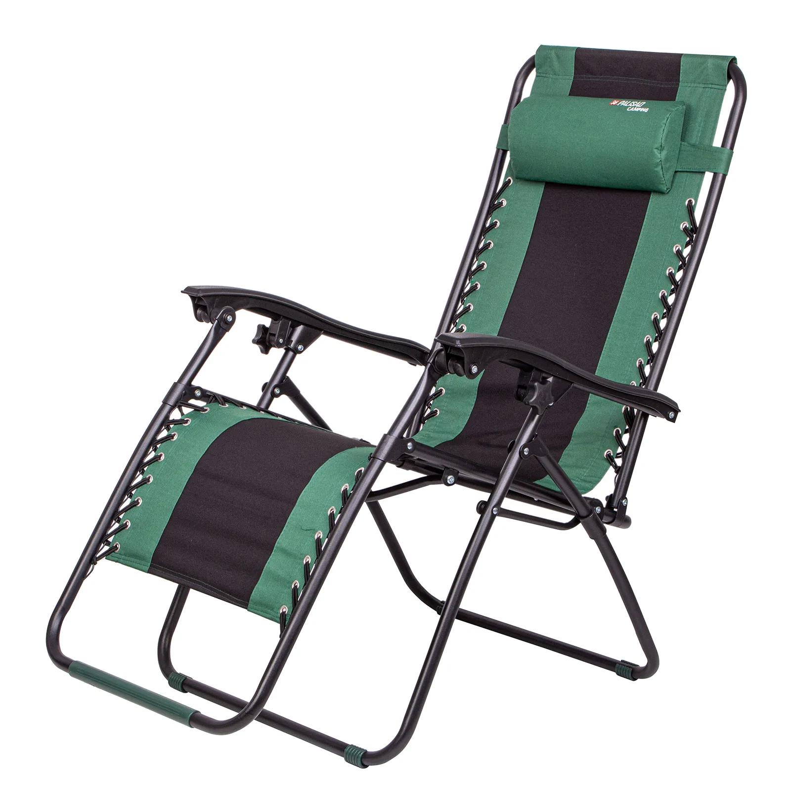 Изображение товара Кресло садовое складное Palisad 69606 63.5x160x109 см зеленый