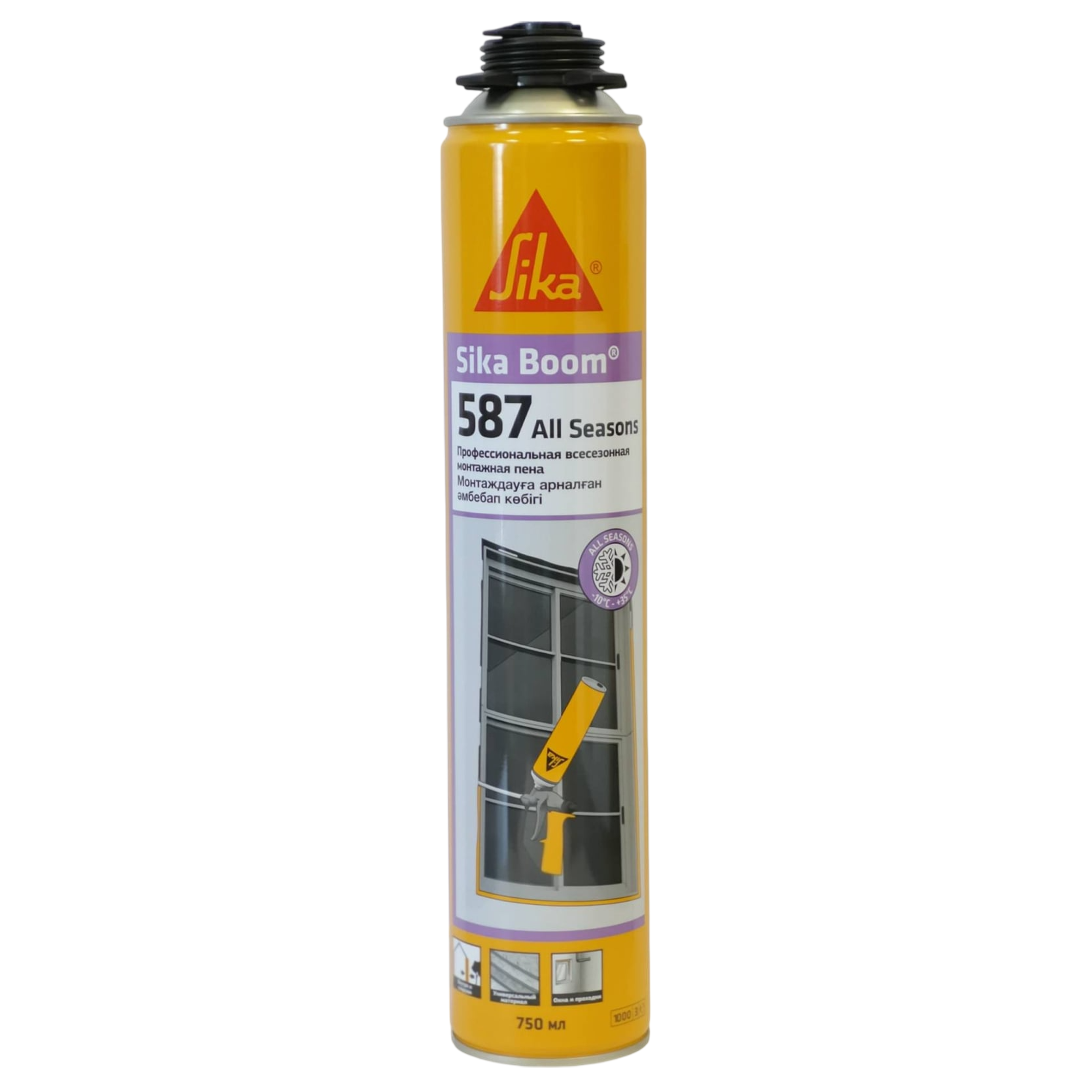 Изображение товара Пена монтажная Sika Boom 587 All Seasons всесезонная профессиональная 750 мл Изображение товара Пена монтажная Sika Boom 587 All Seasons всесезонная профессиональная 750 мл