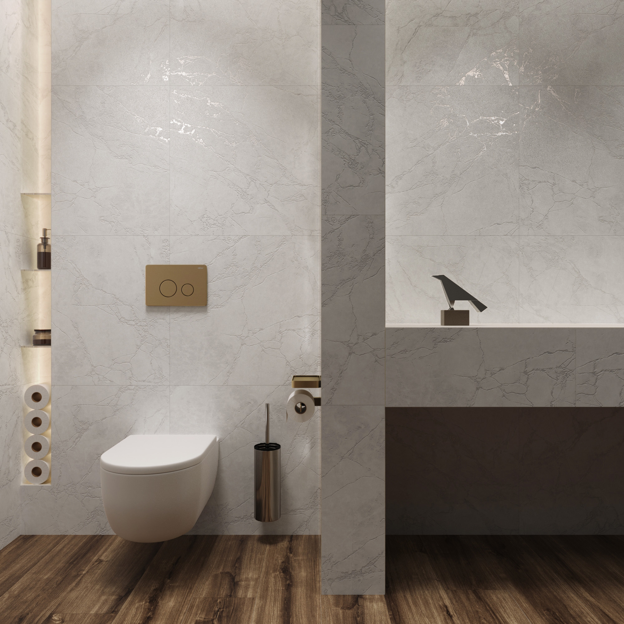 Изображение товара Керамогранит Arcadia Ceramica Арктик Вайт CR6008-A 60x60 см цвет белый