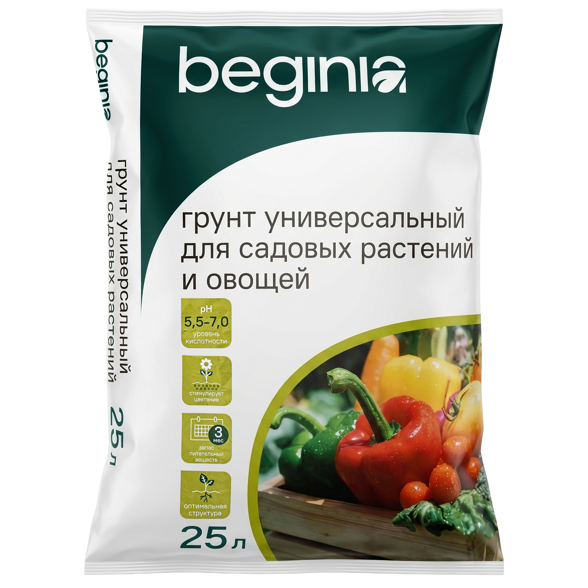 Изображение товара Грунт BEGINIA универсальный 25 л для садовых растений Изображение товара Грунт BEGINIA универсальный 25 л для садовых растений