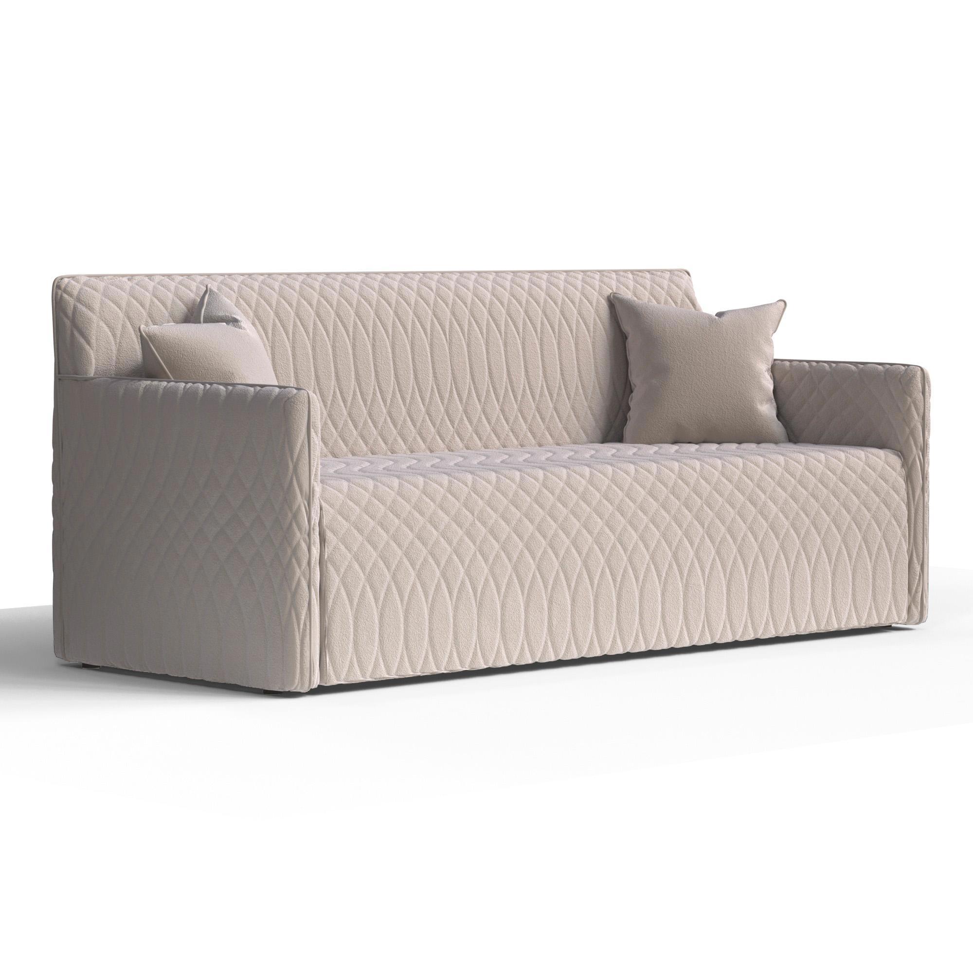Изображение товара Диван раскладной Manons maison Easy 189x46x88 см велюр цвет бежевый