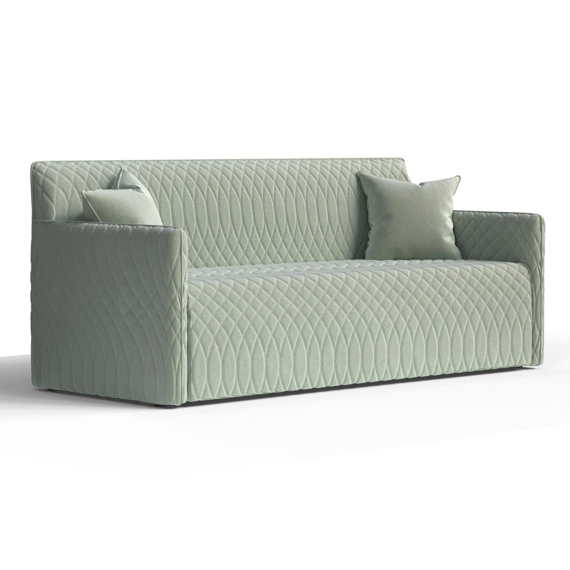 Изображение товара Диван раскладной Manons maison Easy 189x46x88 см велюр цвет мятный Изображение товара Диван раскладной Manons maison Easy 189x46x88 см велюр цвет мятный