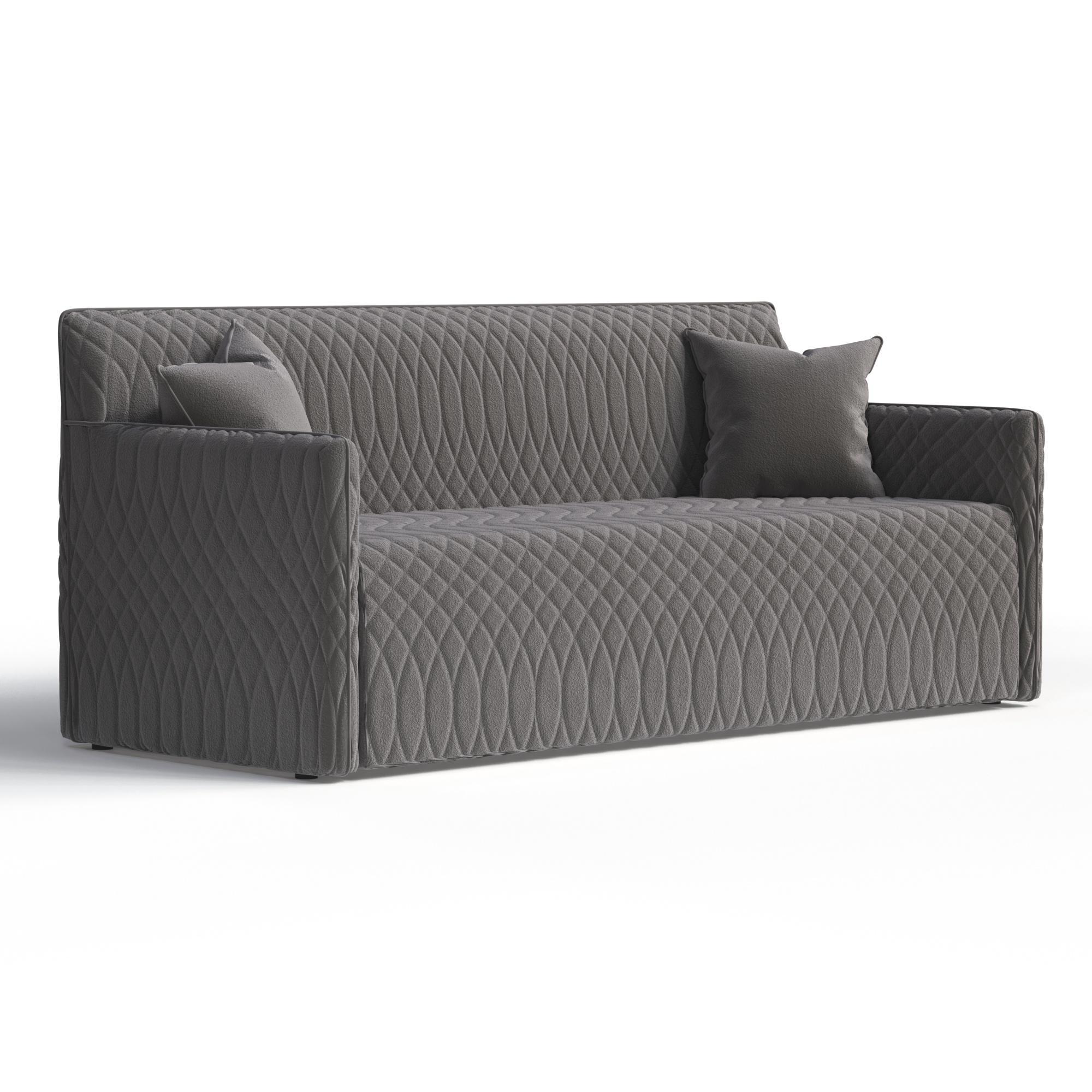 Изображение товара Диван раскладной Manons maison Easy 189x46x88 см велюр цвет светло-серый Изображение товара Диван раскладной Manons maison Easy 189x46x88 см велюр цвет светло-серый