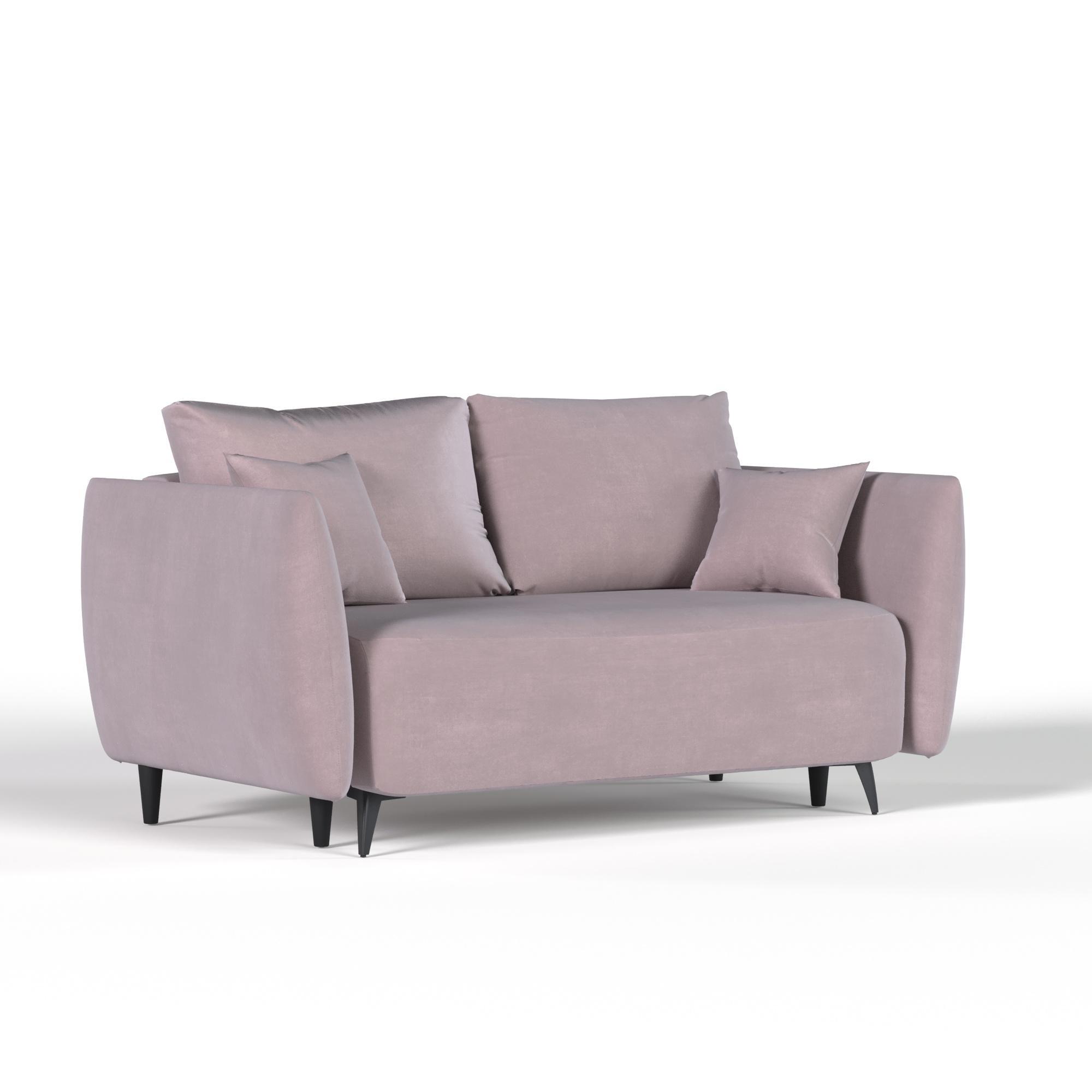 Изображение товара Диван раскладной Manons maison Galaxy 171 140x45x48 см велюр цвет розовый