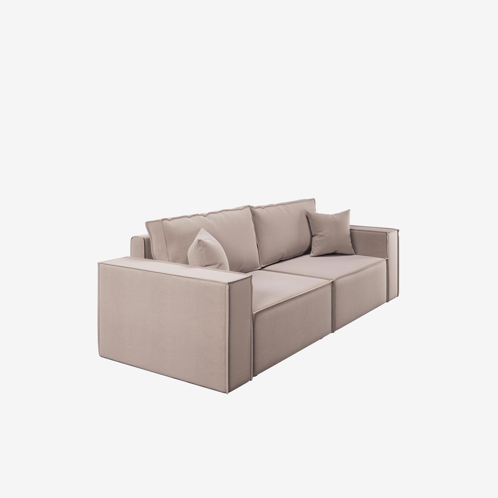 Изображение товара Диван раскладной Manons maison Hygge 200x43x85 см рогожка цвет бежевый 1126-45