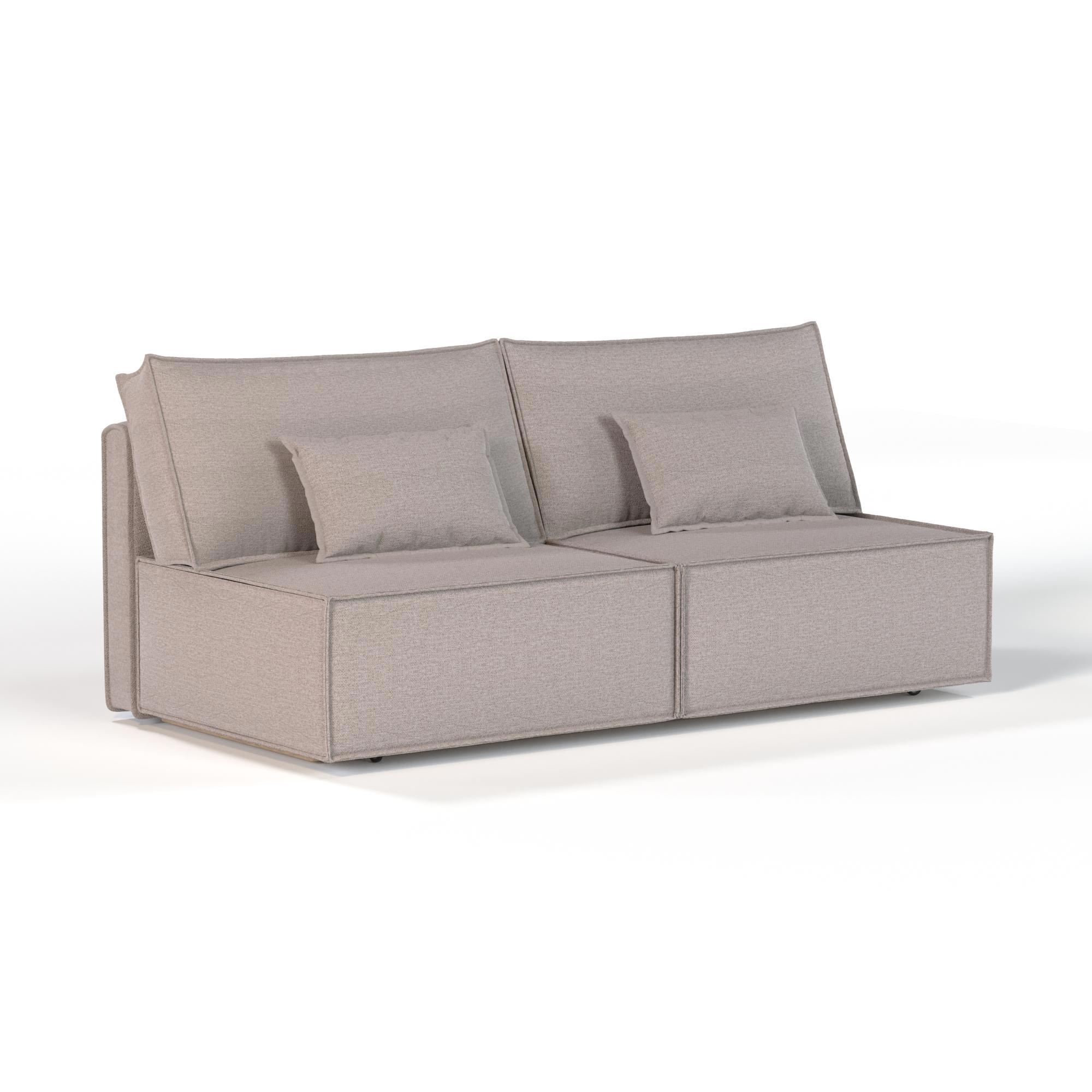Изображение товара Диван раскладной Manons maison Hygge short 200x43x85 см рогожка цвет бежевый