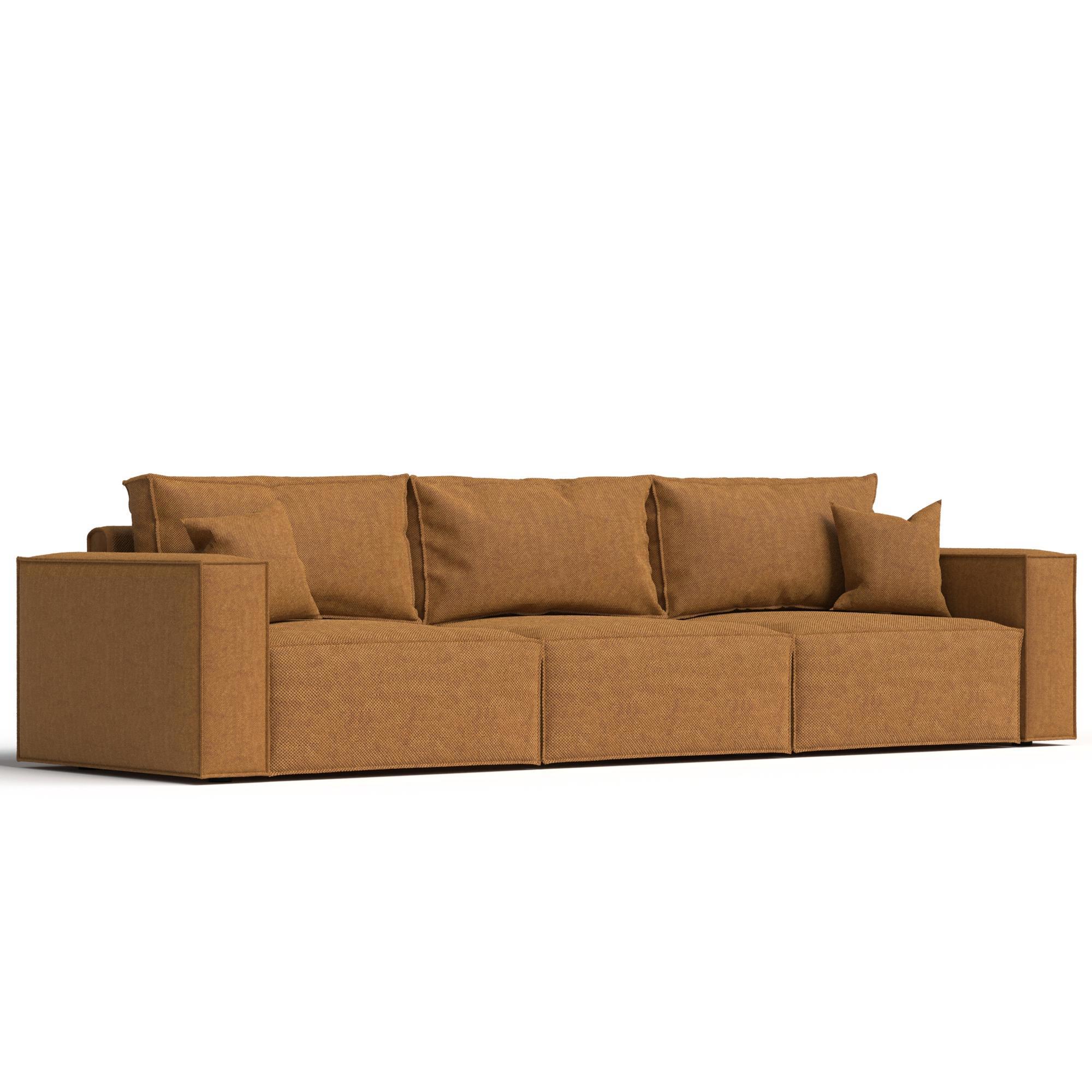 Изображение товара Диван раскладной Manons maison Hygge XL 300x43x85 см шенил цвет песочный