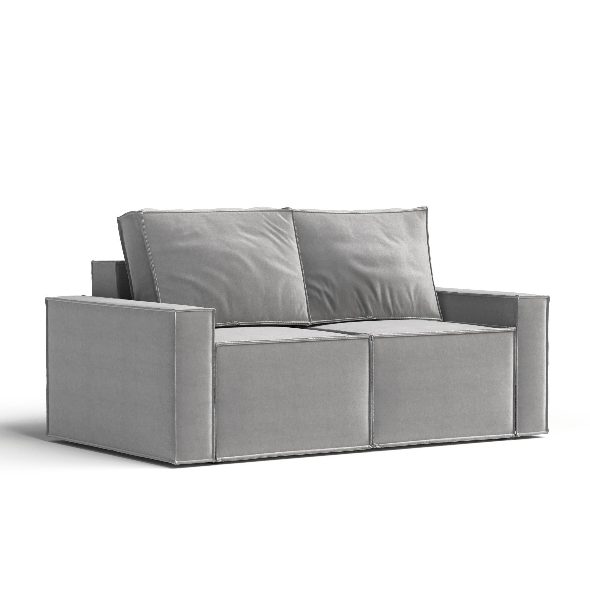 Изображение товара Диван раскладной Manons maison Mini 150x45x85 см велюр цвет серый