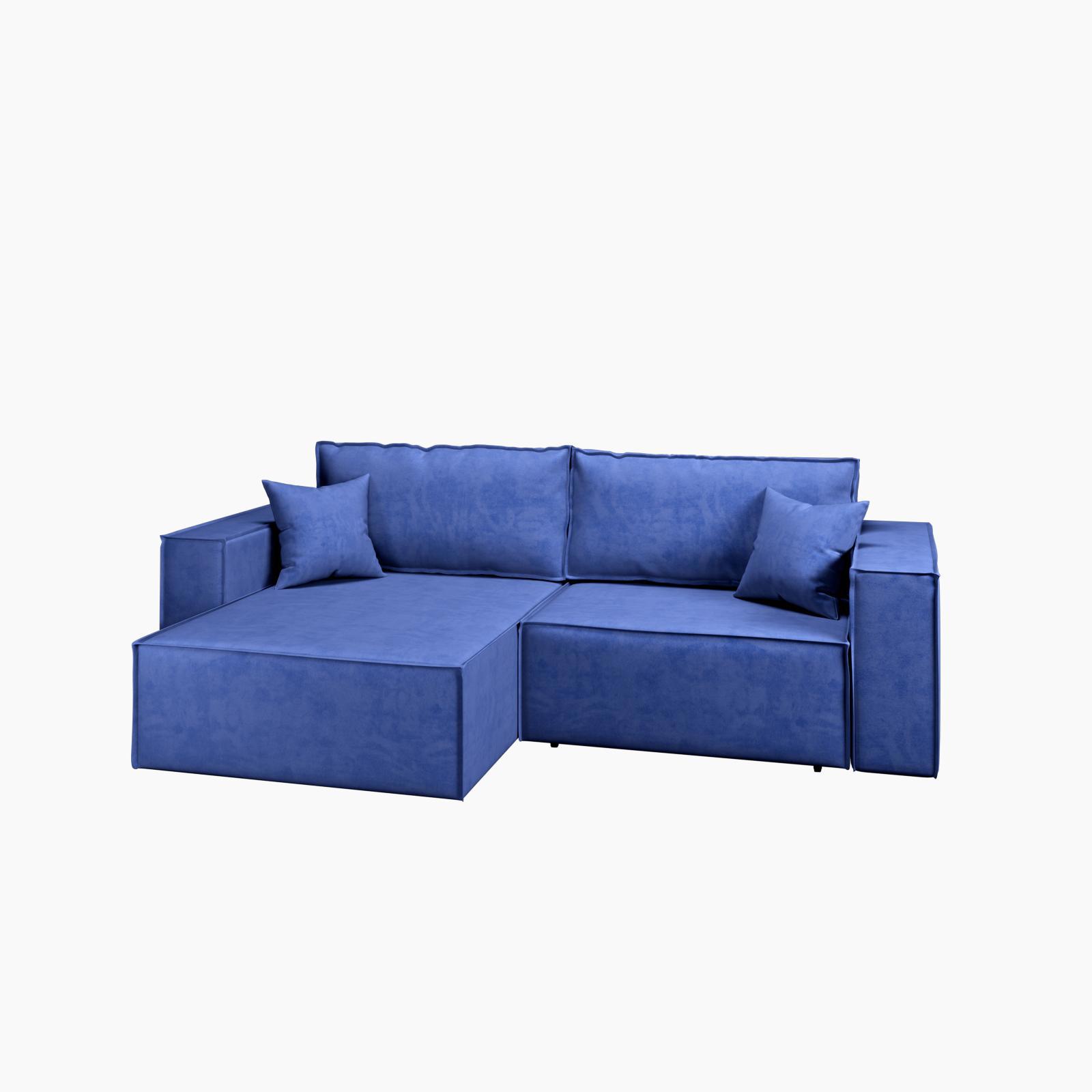 Изображение товара Диван раскладной Manons maison Hygge 200x43x85 см велюр цвет синий Изображение товара Диван раскладной Manons maison Hygge 200x43x85 см велюр цвет синий