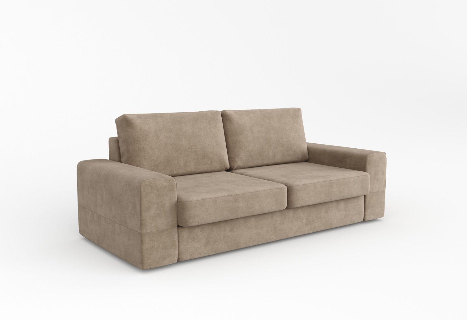 Изображение товара Диван раскладной Manons maison Lagom 248x43x84 см велюр цвет бежевый