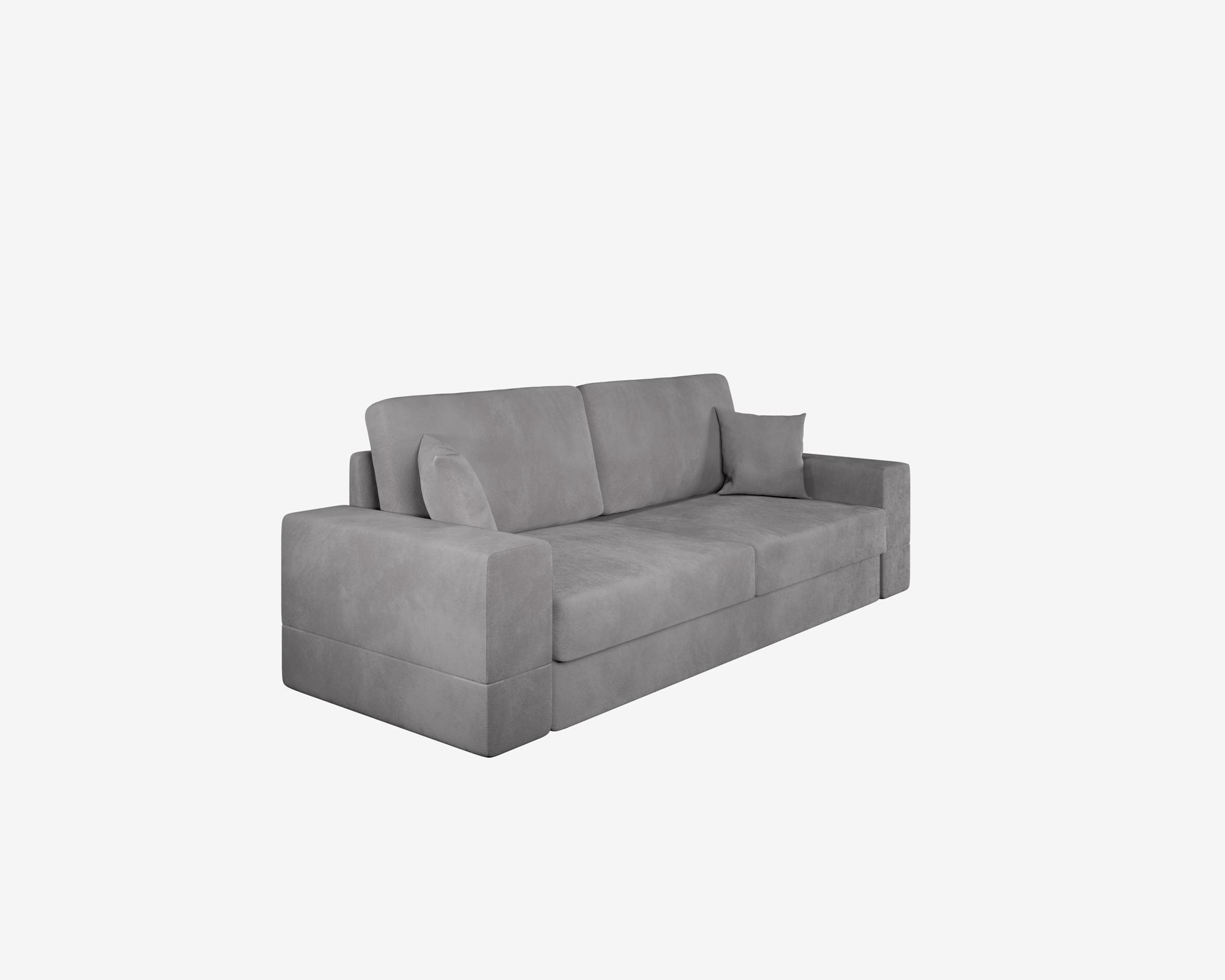Изображение товара Диван раскладной Manons maison Lagom - 2 248x43x84 см велюр цвет серый Изображение товара Диван раскладной Manons maison Lagom - 2 248x43x84 см велюр цвет серый