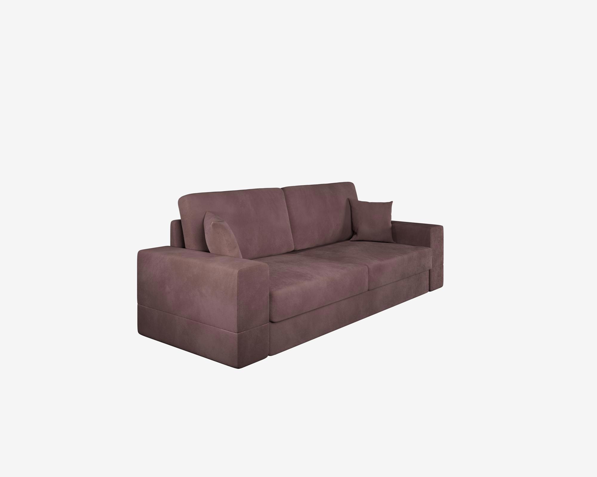 Изображение товара Диван раскладной Manons maison Lagom - 2 248x43x84 см велюр цвет коричневый