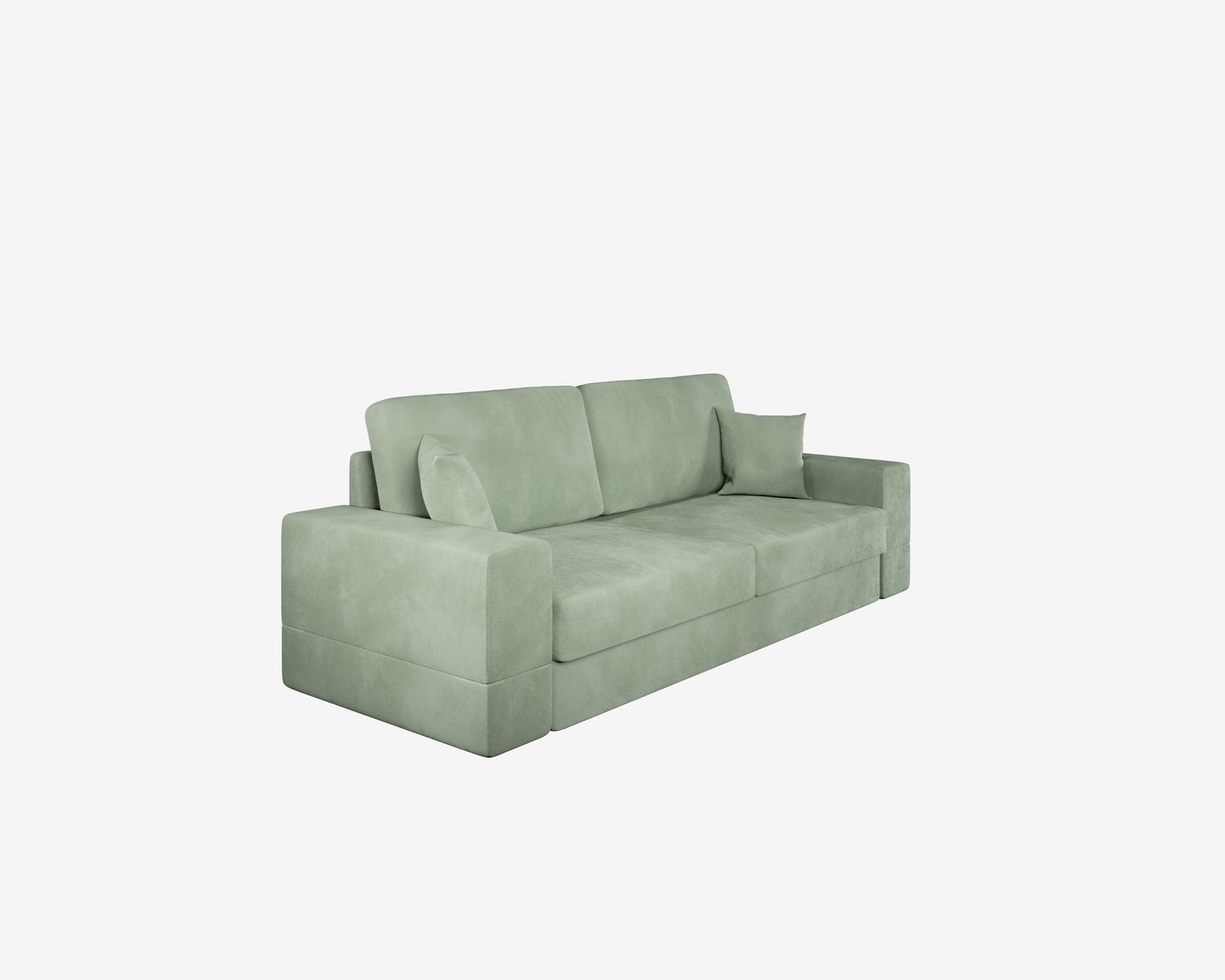 Изображение товара Диван раскладной Manons maison Lagom - 2 248x43x84 см велюр цвет мятный Изображение товара Диван раскладной Manons maison Lagom - 2 248x43x84 см велюр цвет мятный