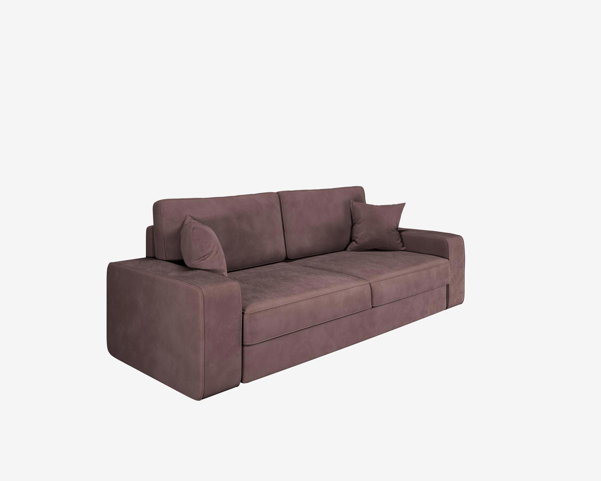Изображение товара Диван раскладной Manons maison Lykke- 2 248x43x84 см велюр цвет коричневый Изображение товара Диван раскладной Manons maison Lykke- 2 248x43x84 см велюр цвет коричневый
